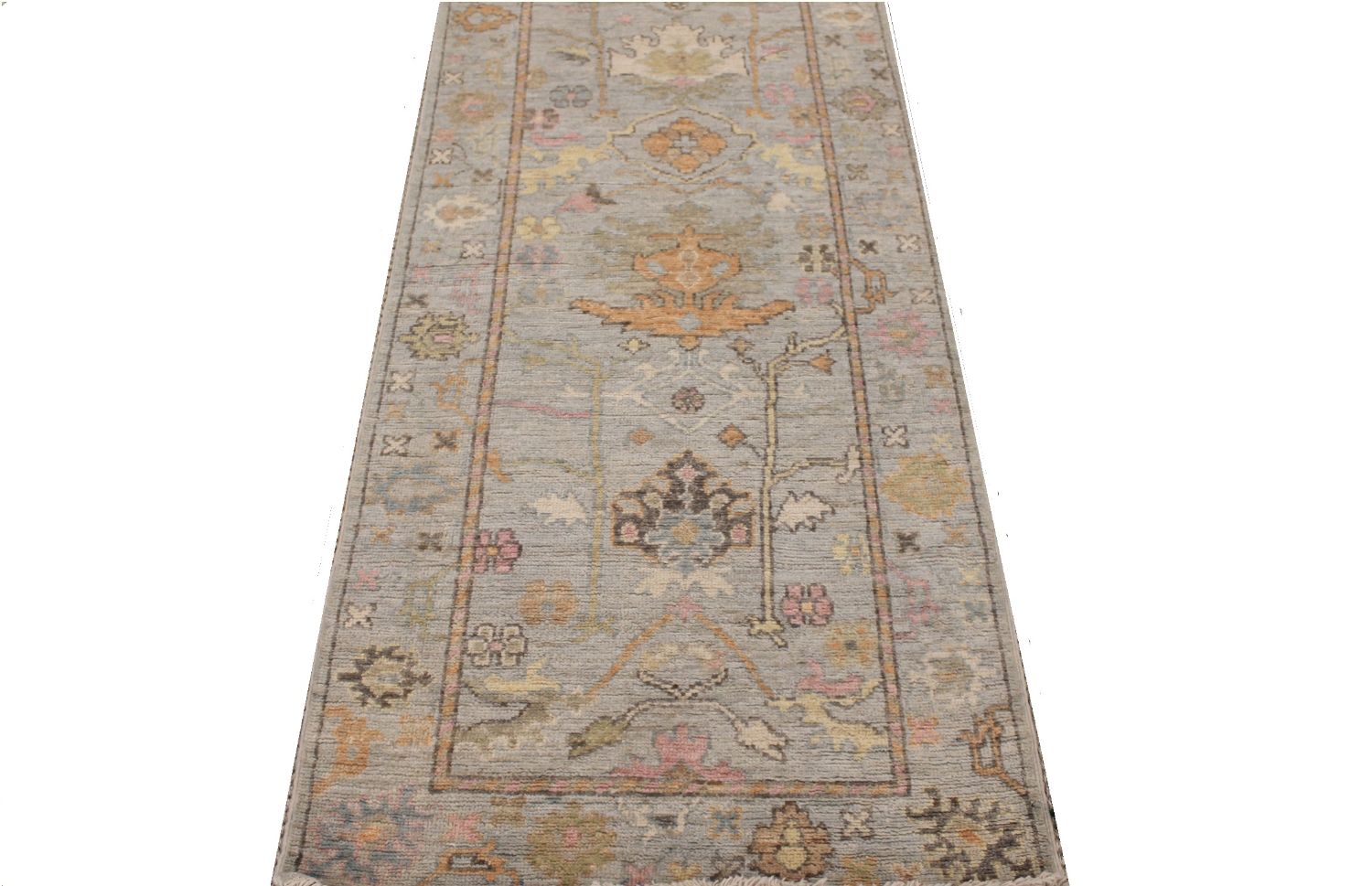 10 ft. Runner Oushak Hand Knotted Wool Area Rug - MR30447