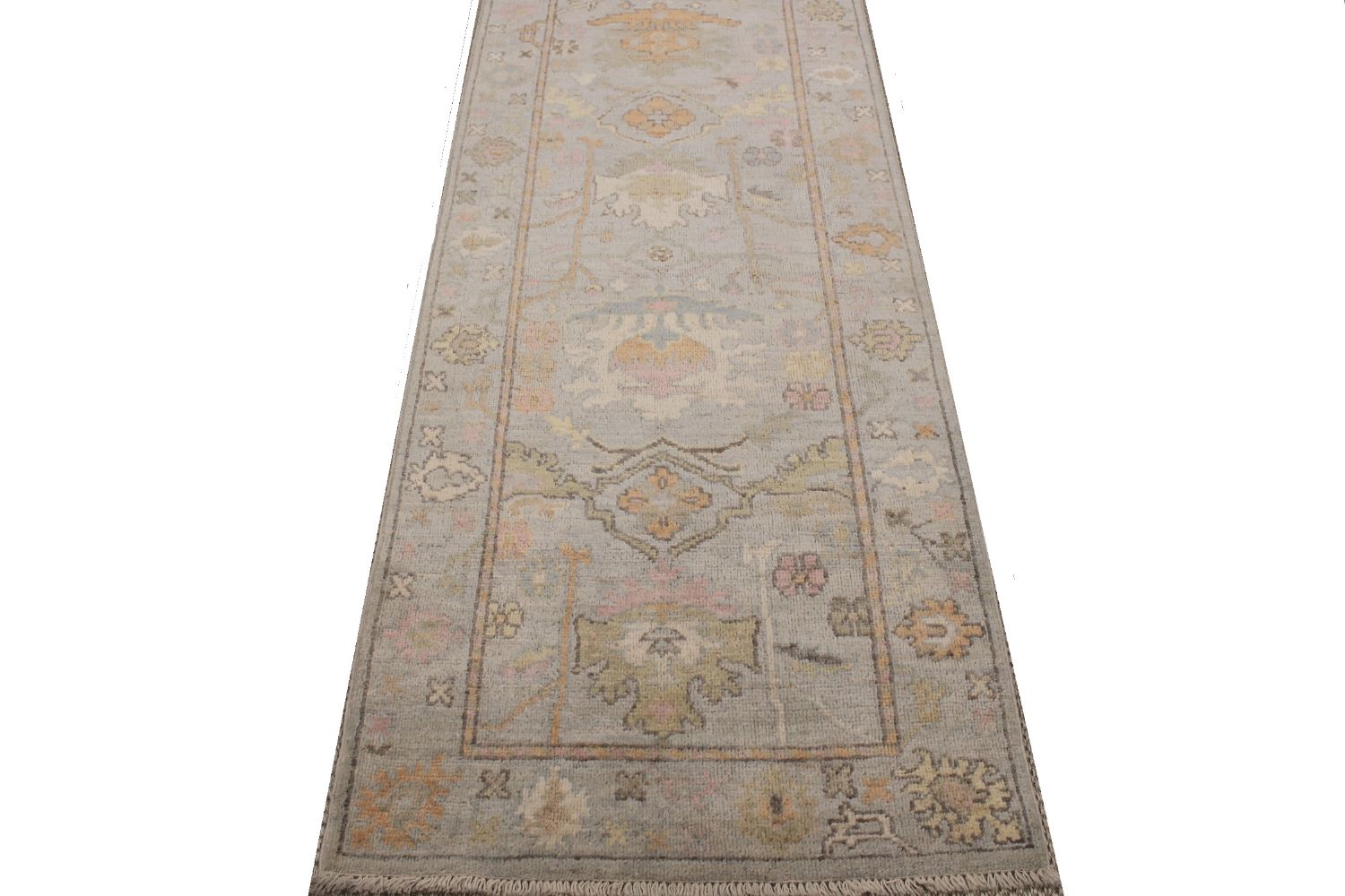 10 ft. Runner Oushak Hand Knotted Wool Area Rug - MR30447