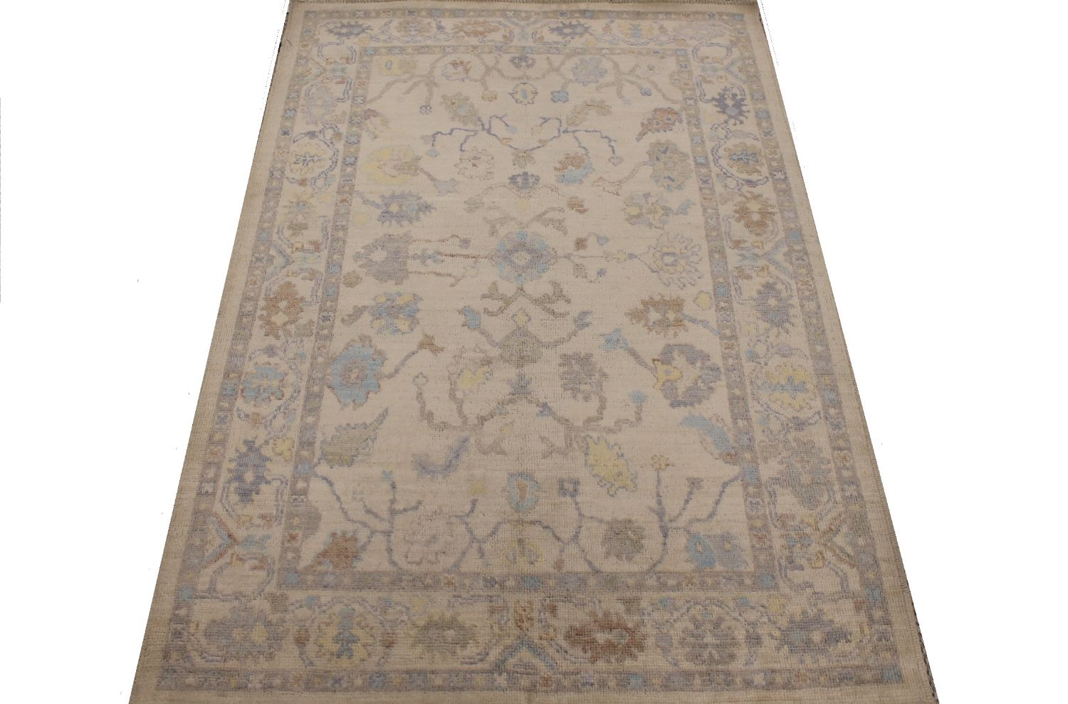 4x6 Oushak Hand Knotted Wool Area Rug - MR30452