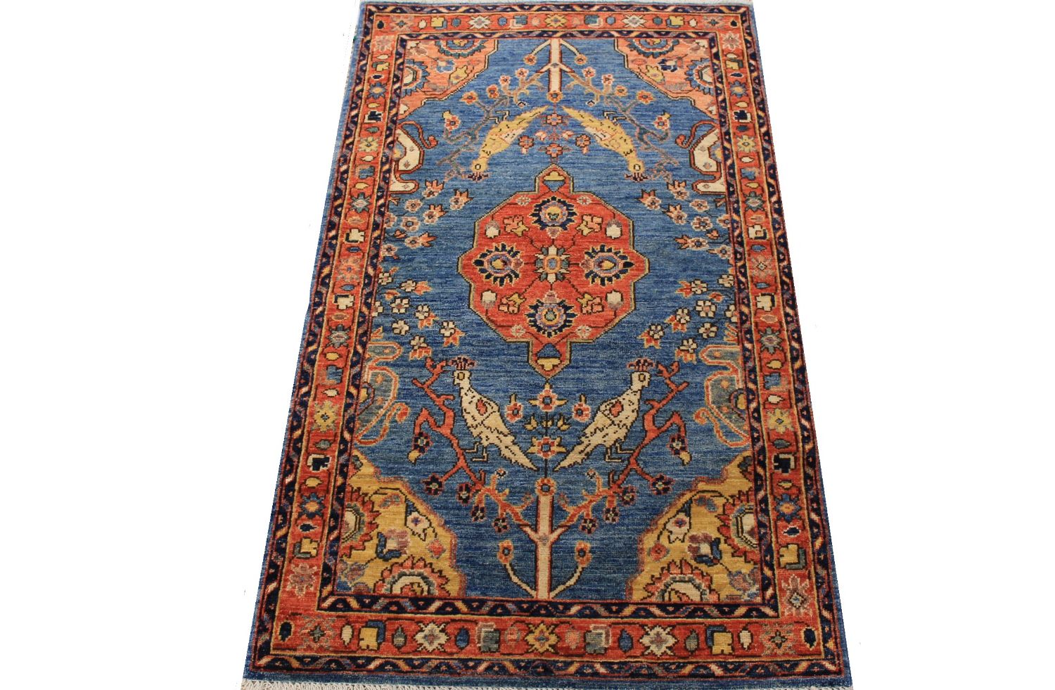 3x5 Aryana & Antique Revivals Hand Knotted Wool Area Rug - MR30473