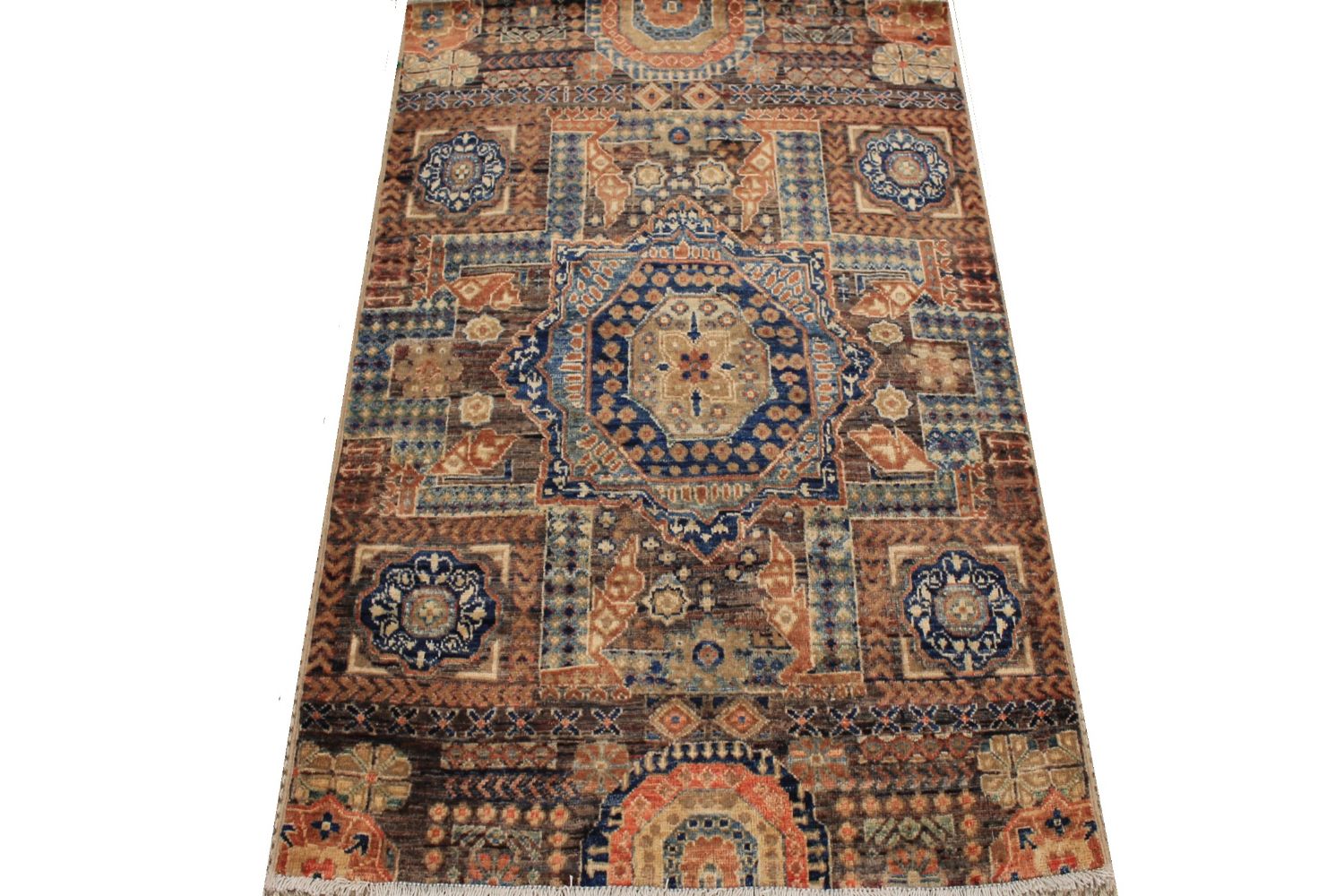 3x5 Aryana & Antique Revivals Hand Knotted Wool Area Rug - MR30474