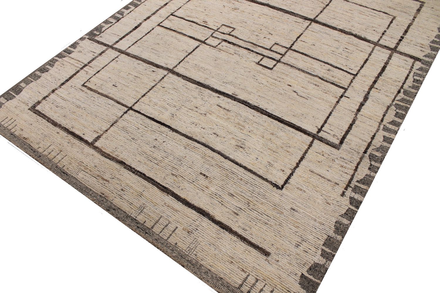 8x10 Casual Hand Knotted Wool Area Rug - MR30478