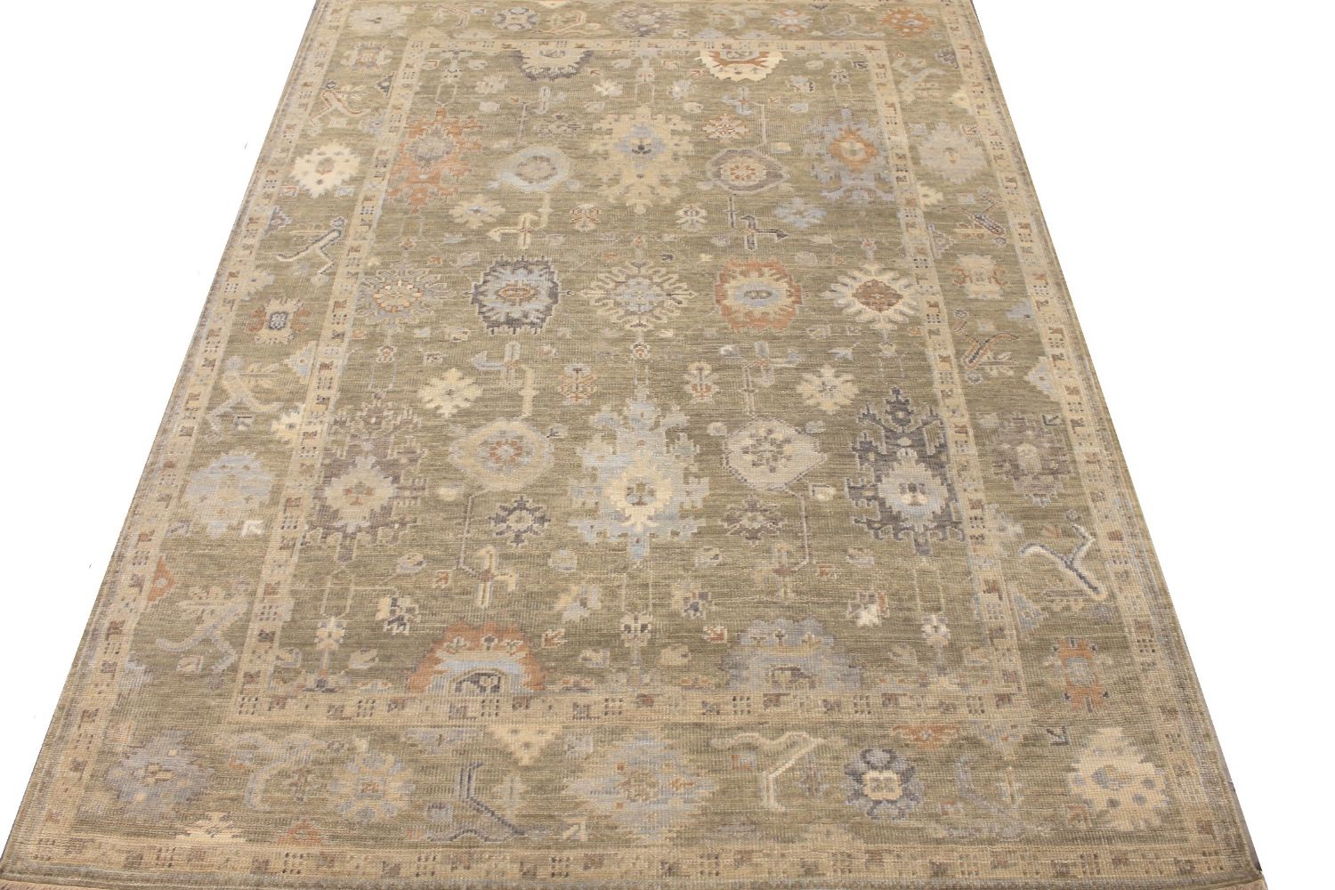 9x12 Oushak Hand Knotted Wool Area Rug - MR30499