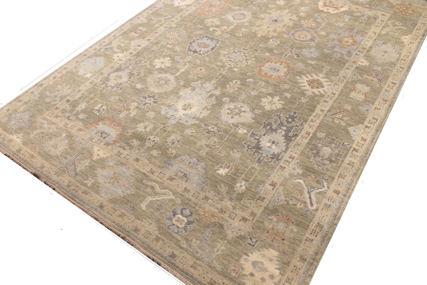 9x12 Oushak Hand Knotted Wool Area Rug - MR30499