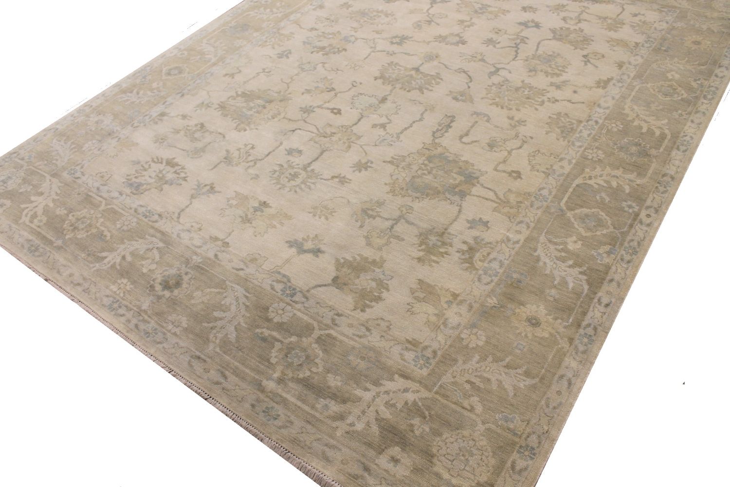 9x12 Oushak Hand Knotted Wool Area Rug - MR30504