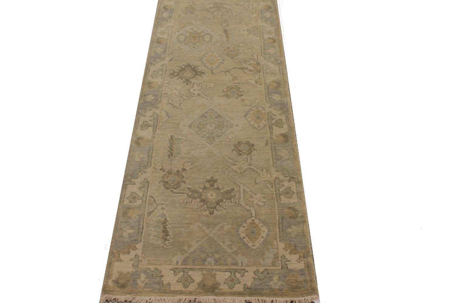 10 ft. Runner Oushak Hand Knotted Wool Area Rug - MR30506