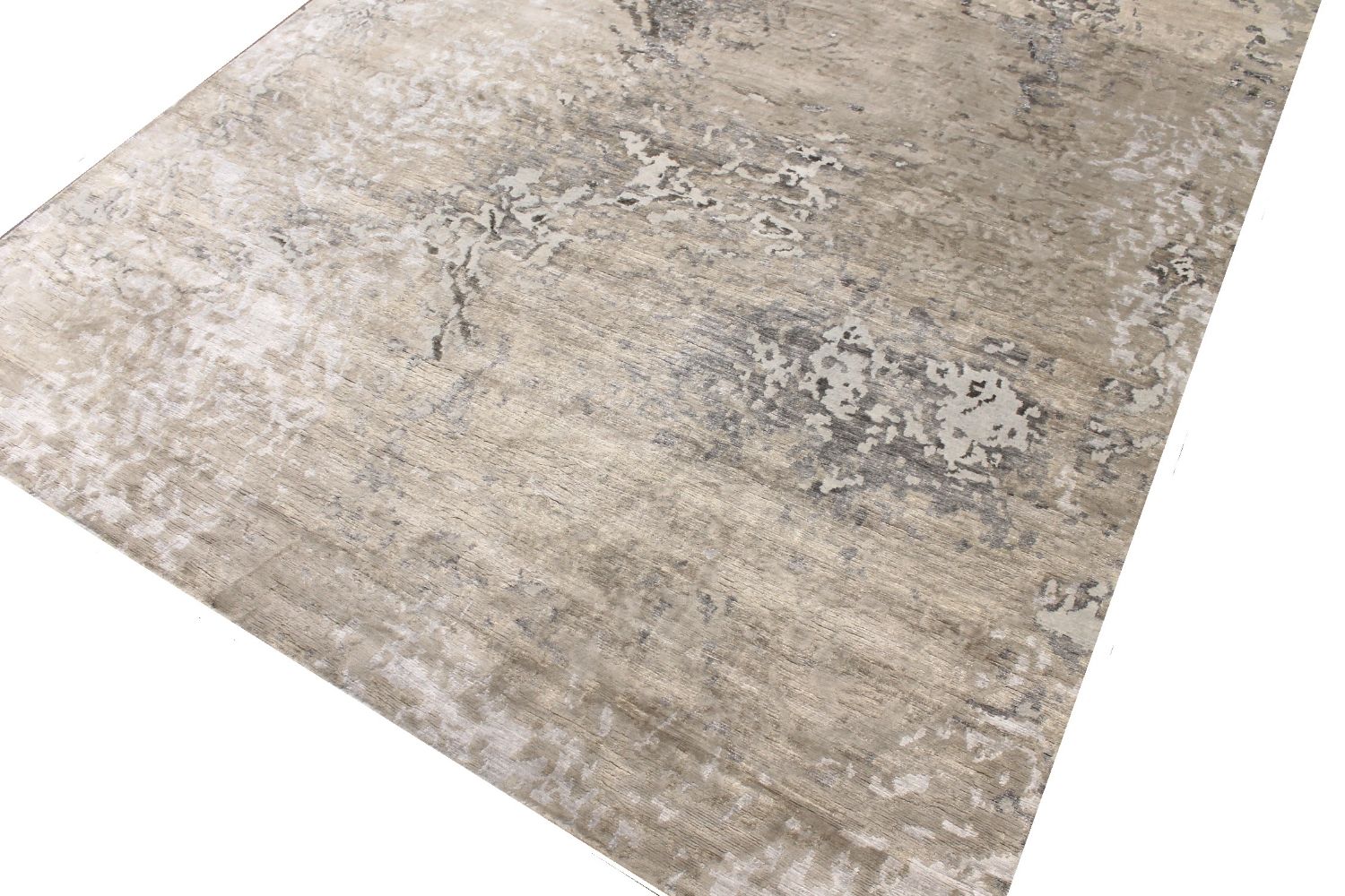 9x12 Modern Hand Knotted Wool & Viscose Area Rug - MR30508