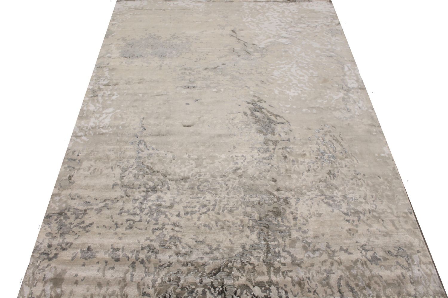 9x12 Modern Hand Knotted Wool & Viscose Area Rug - MR30508