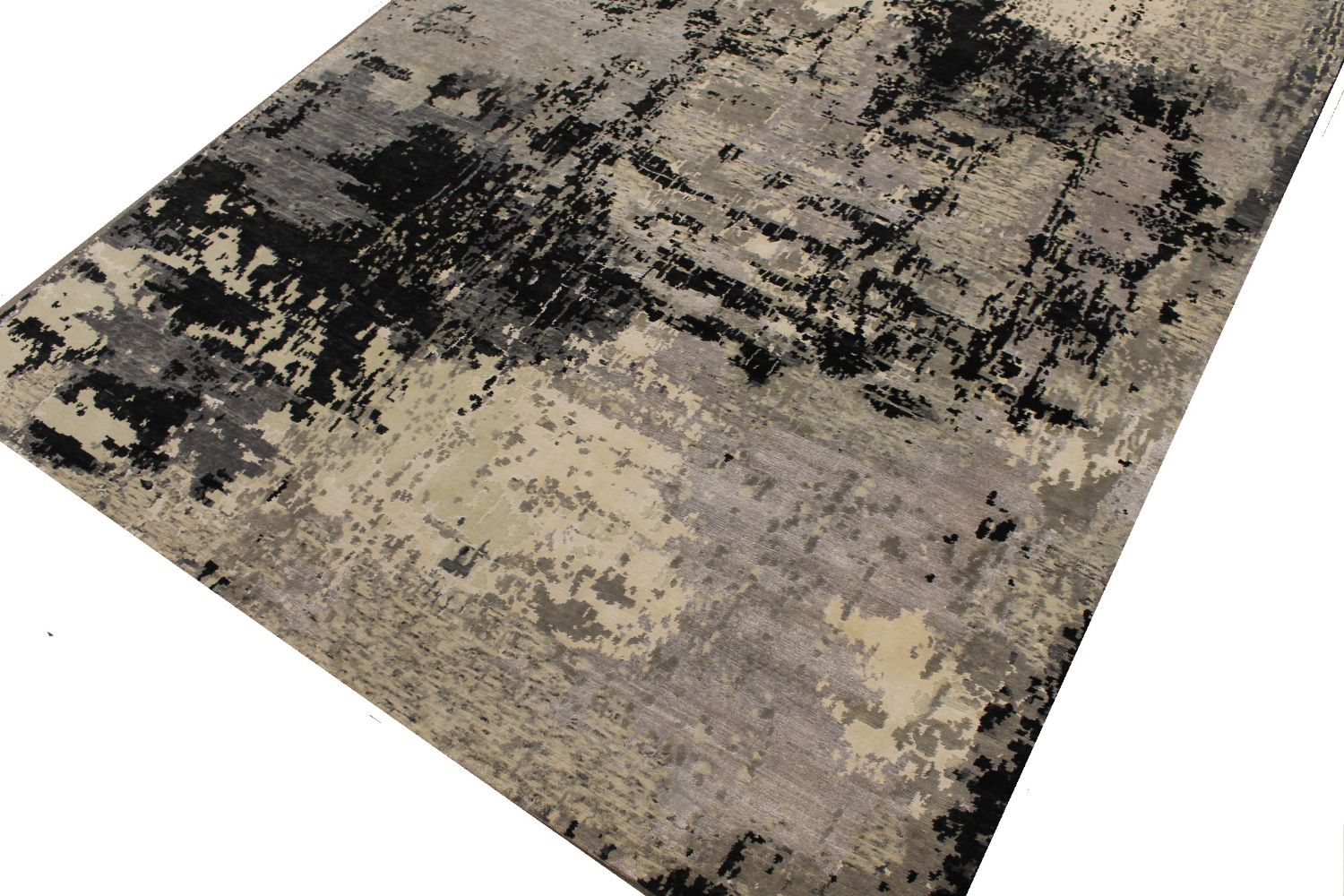 8x10 Modern Hand Knotted Wool & Viscose Area Rug - MR30509
