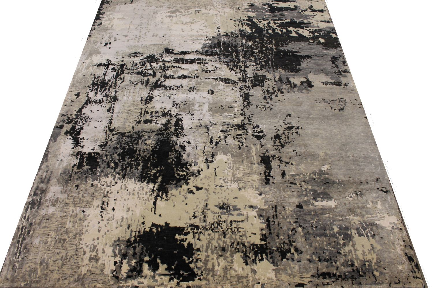 8x10 Modern Hand Knotted Wool & Viscose Area Rug - MR30509