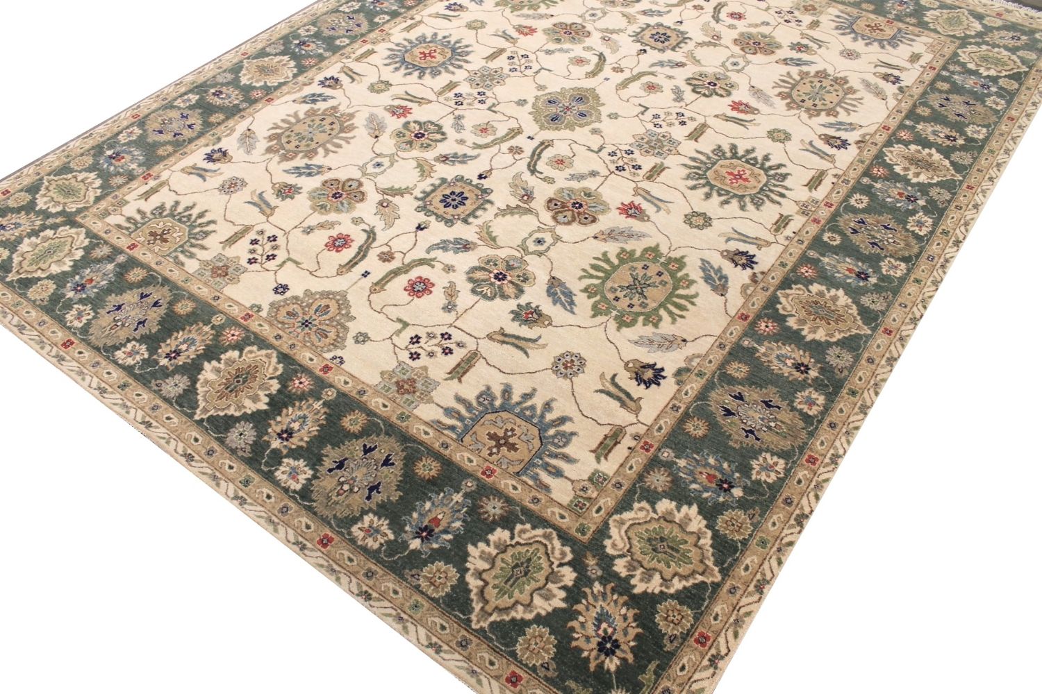 10x14 Traditional Hand Knotted Wool Area Rug - MR030565