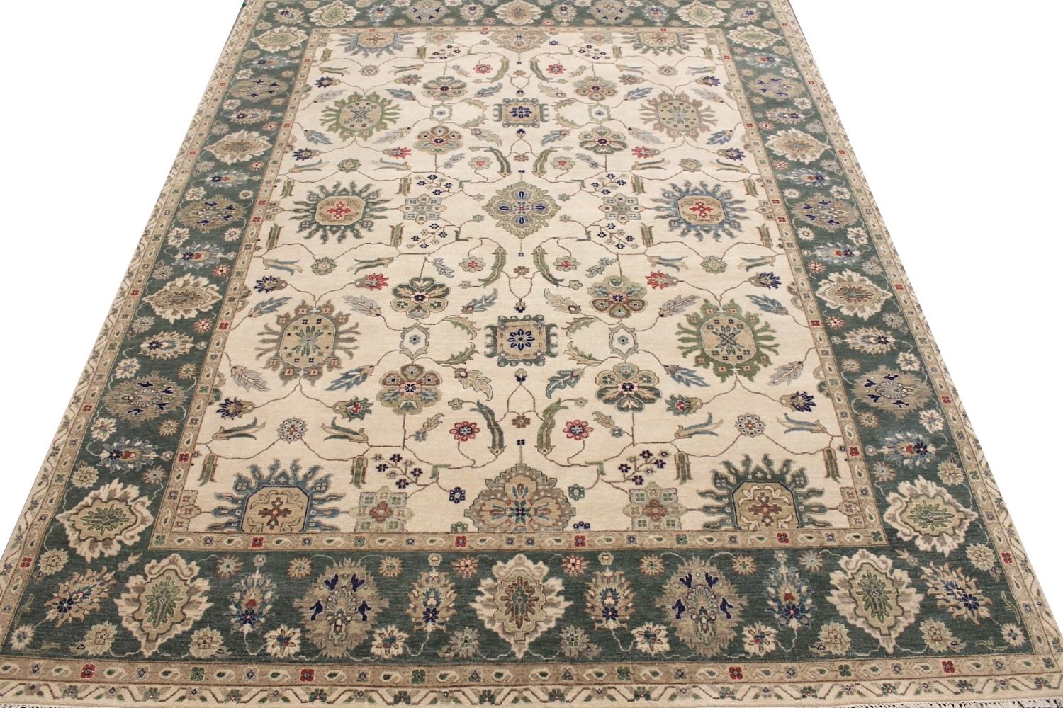 10x14 Traditional Hand Knotted Wool Area Rug - MR030565