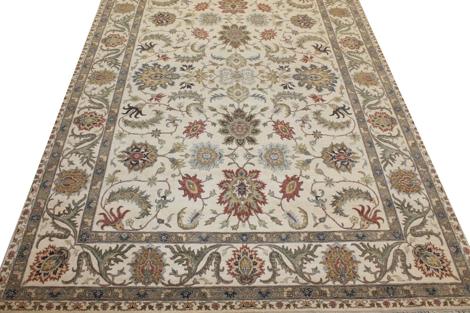 10x14 Traditional Hand Knotted Wool Area Rug - MR030566