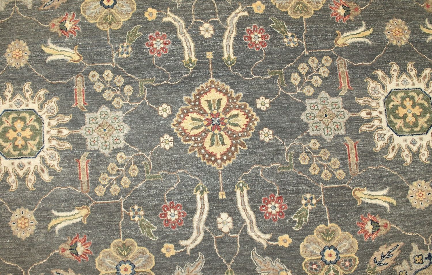 8 ft. Round & Square Traditional Hand Knotted Wool Area Rug - MR030568
