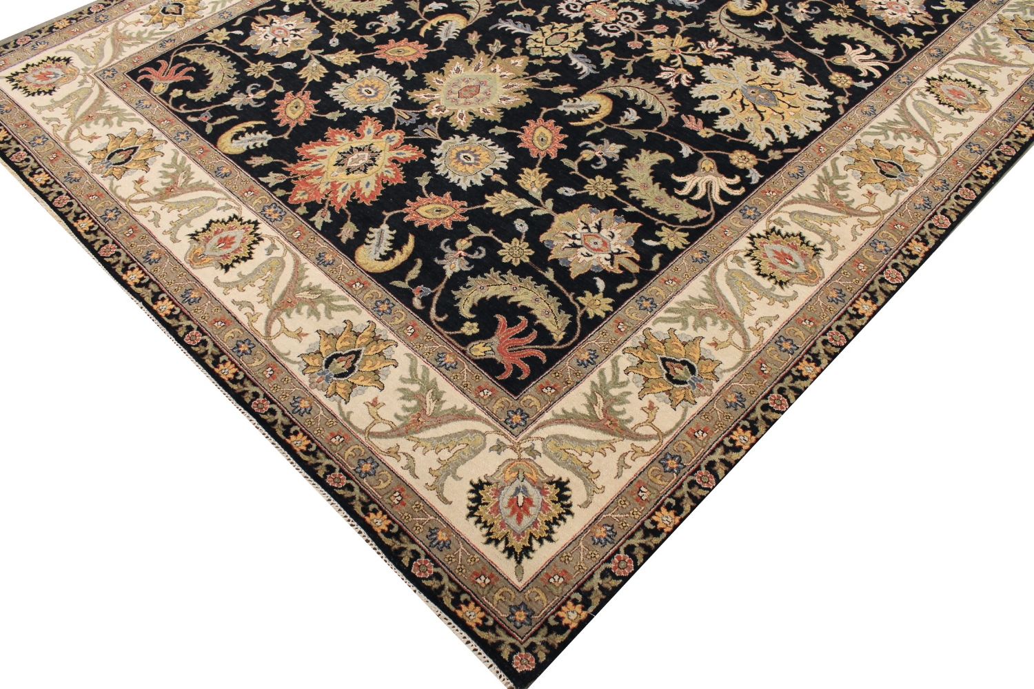 9x12 Traditional Hand Knotted Wool Area Rug - MR030569