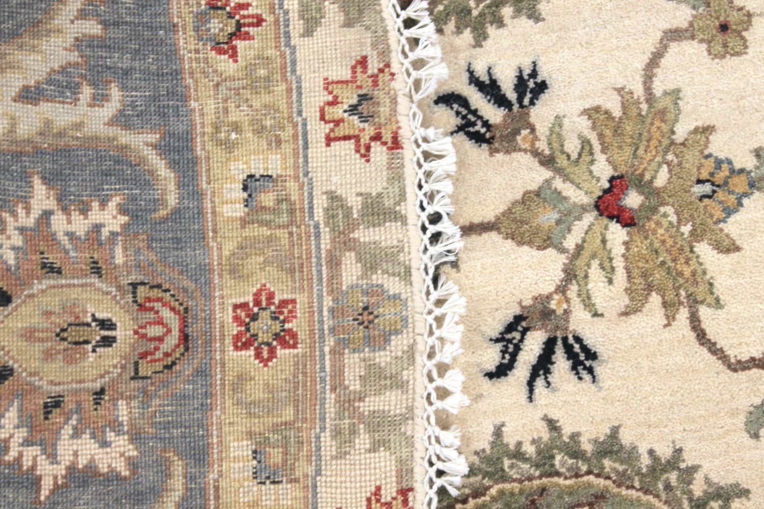 8 ft. Round & Square Traditional Hand Knotted Wool Area Rug - MR030576