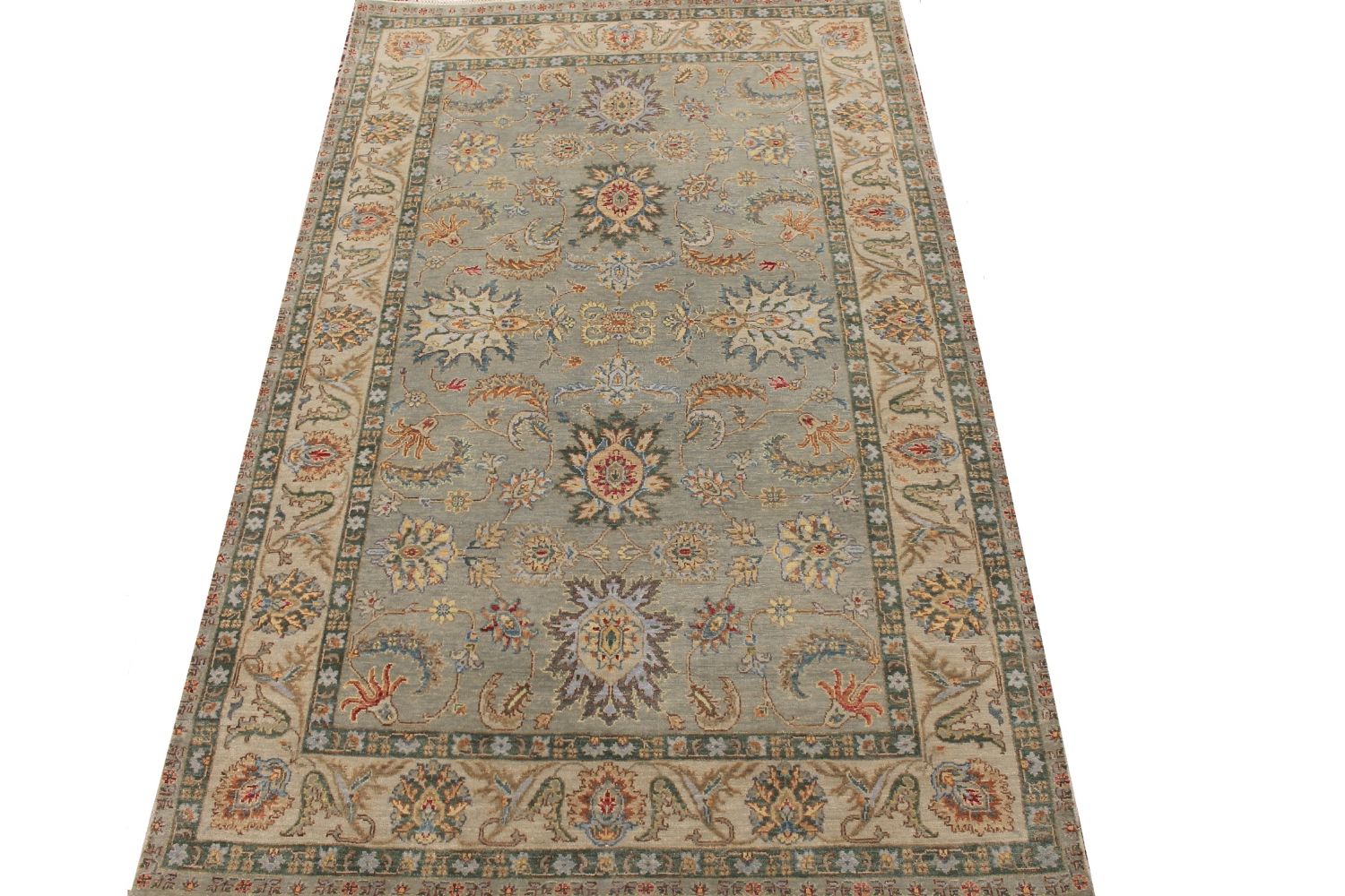 5x7/8 Traditional Hand Knotted Wool Area Rug - MR030581