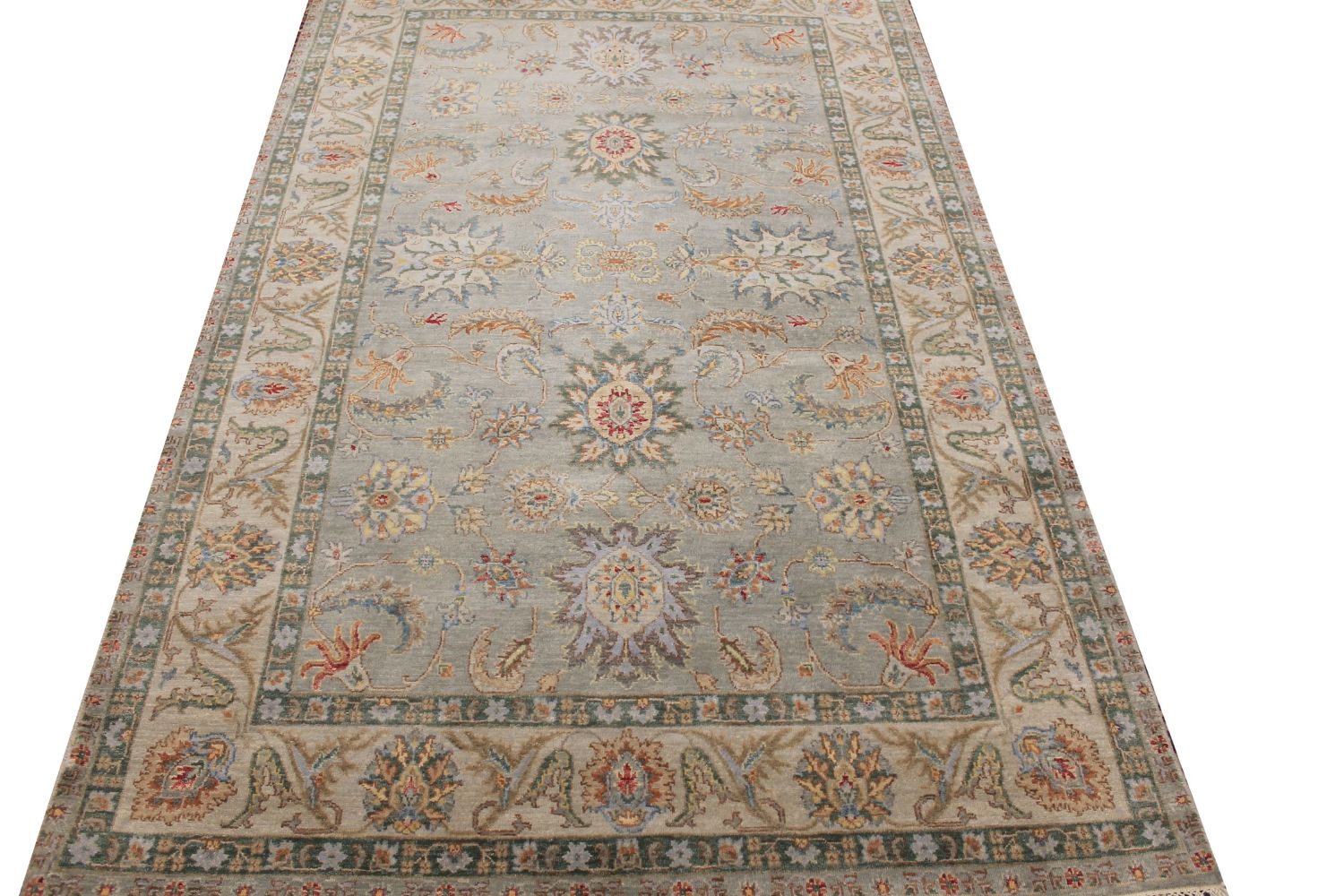5x7/8 Traditional Hand Knotted Wool Area Rug - MR030581
