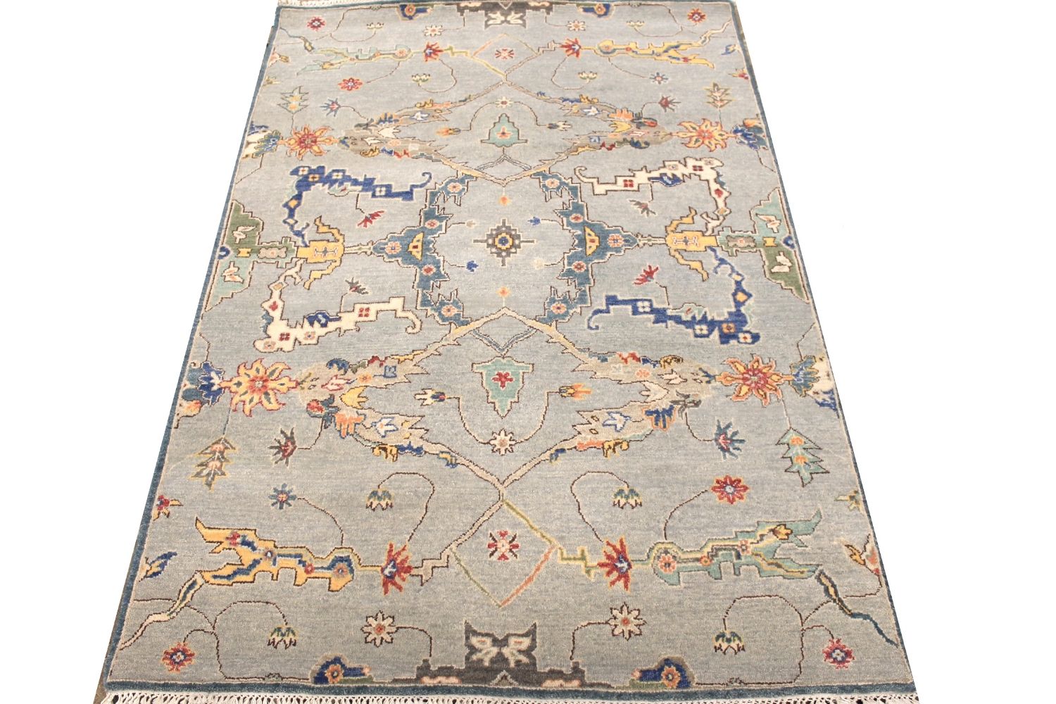 4x6 Traditional Hand Knotted Wool Area Rug - MR030585