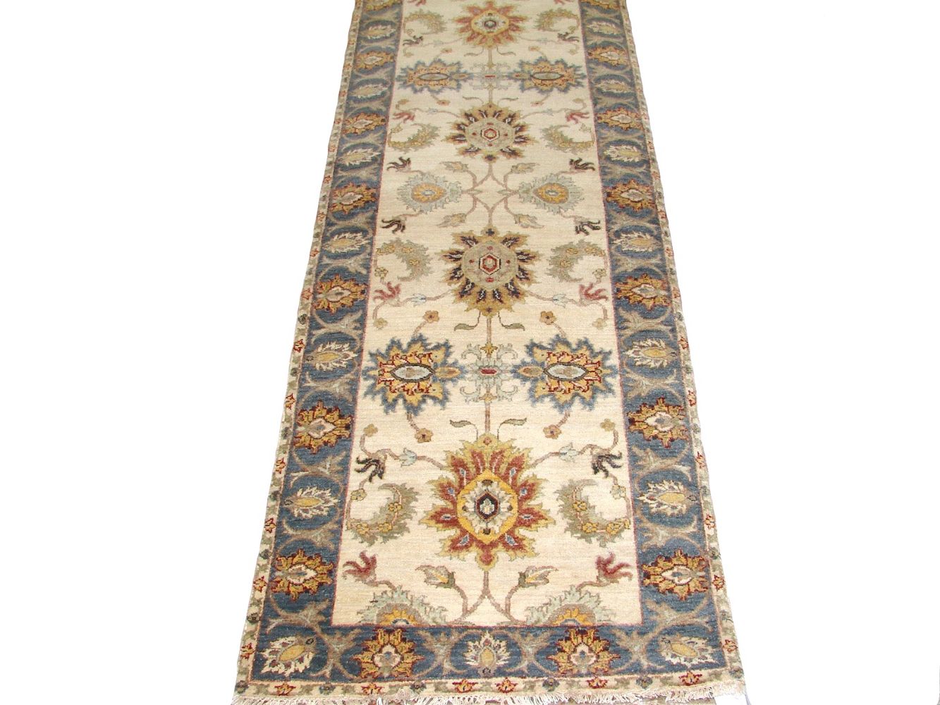 8 ft. Runner Traditional Hand Knotted Wool Area Rug - MR030587
