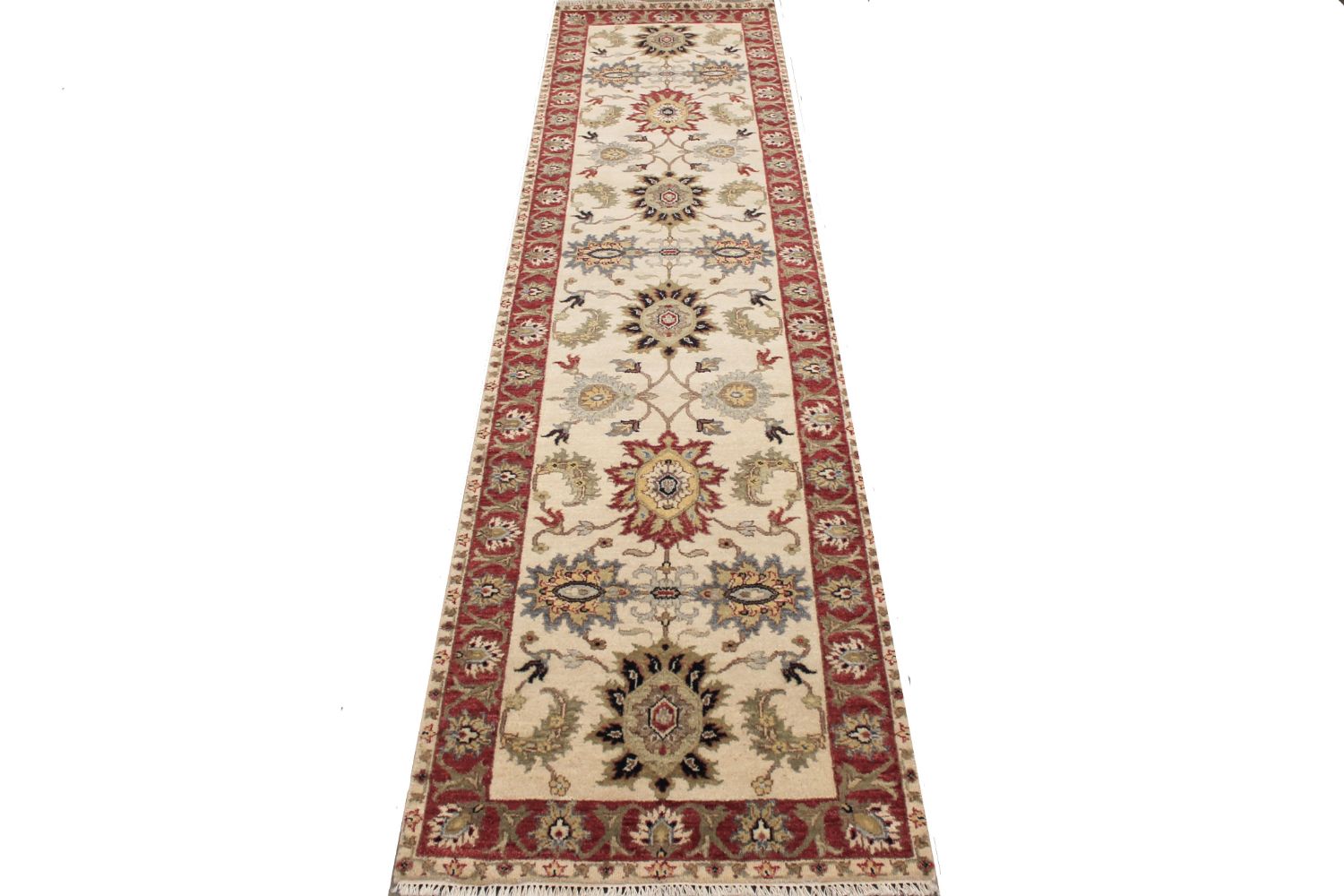 10 ft. Runner Traditional Hand Knotted Wool Area Rug - MR030588