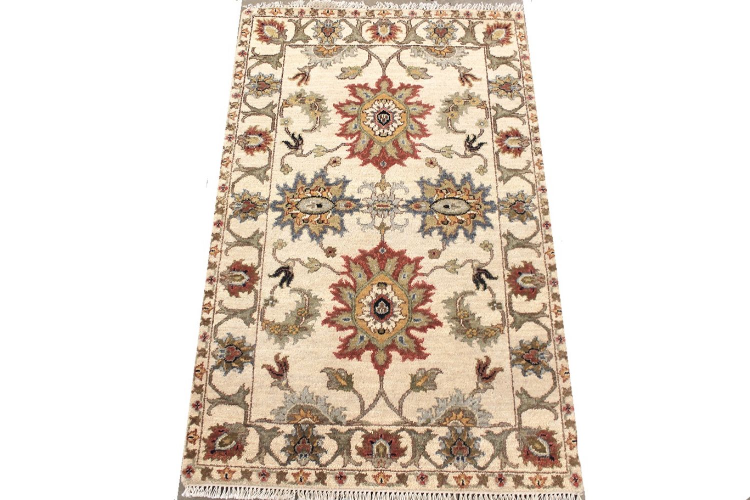 2X4 Traditional Hand Knotted Wool Area Rug - MR030591