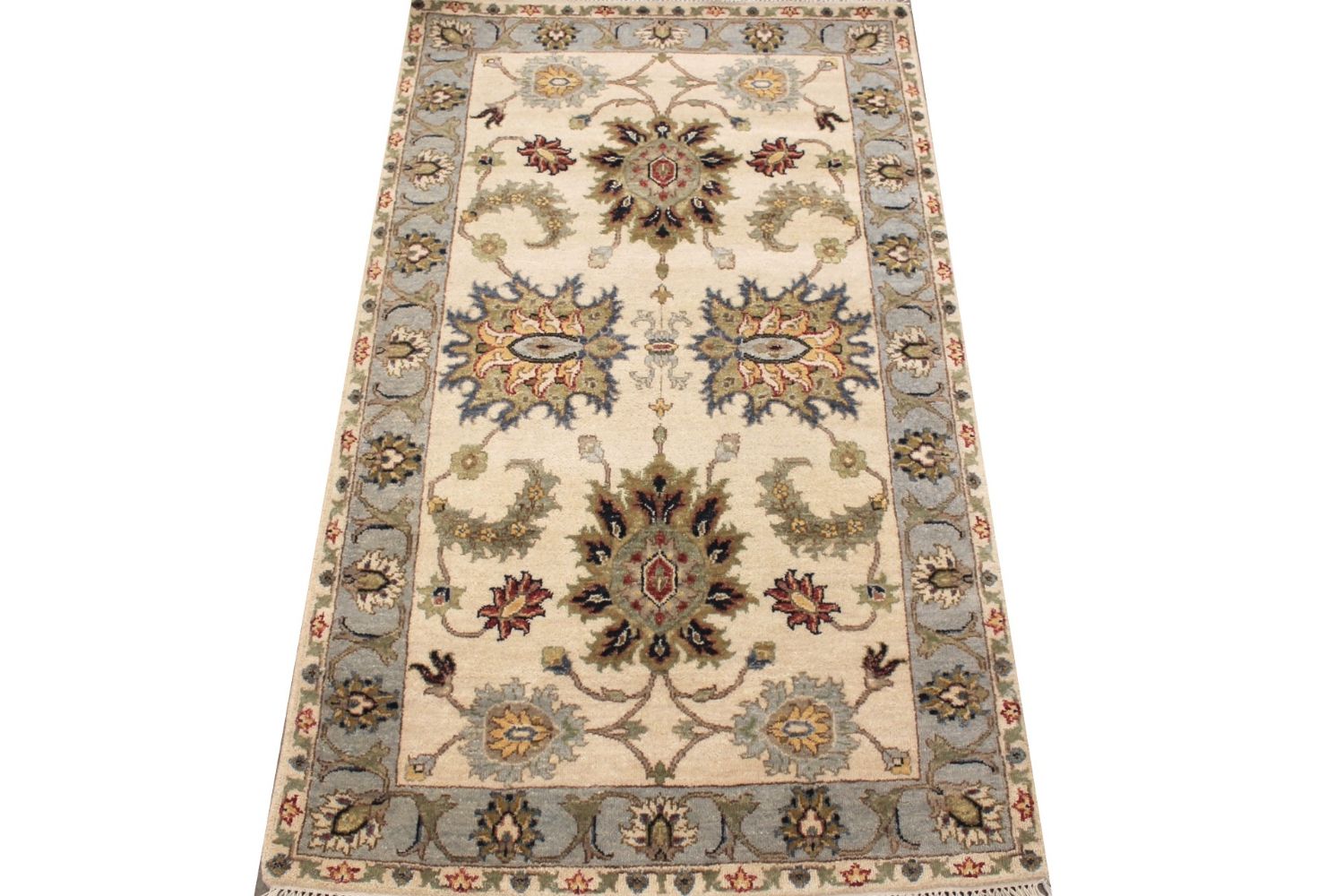 3x5 Traditional Hand Knotted Wool Area Rug - MR030595
