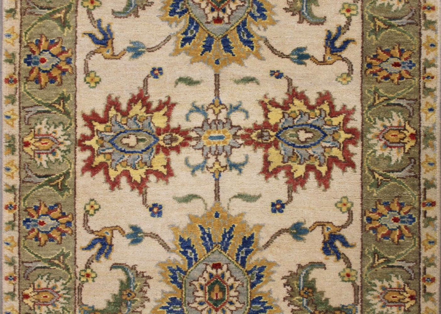 12 ft. Runner Traditional Hand Knotted Wool Area Rug - MR030599