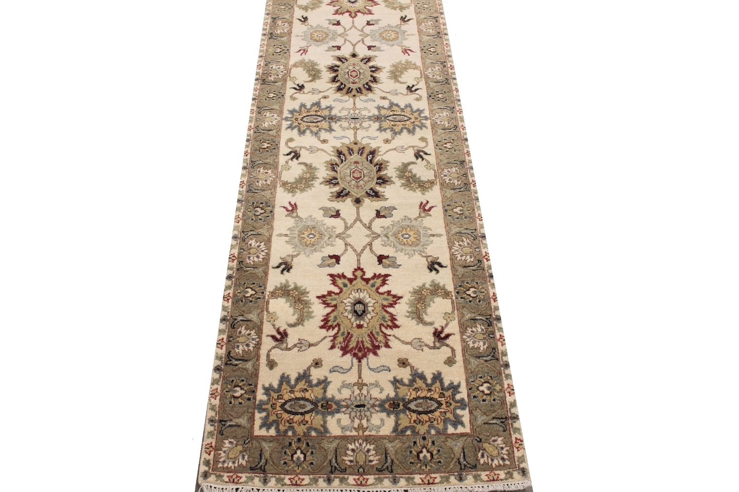 8 ft. Runner Traditional Hand Knotted Wool Area Rug - MR030603
