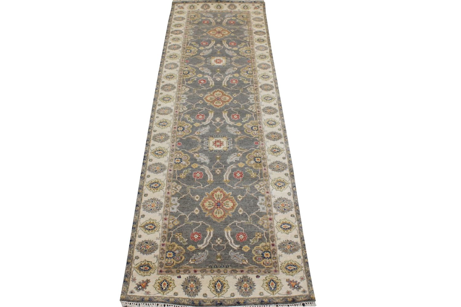 8 ft. Runner Traditional Hand Knotted Wool Area Rug - MR030605