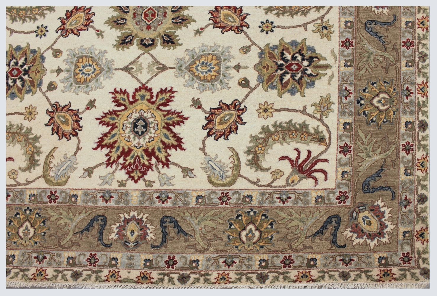 6x9 Traditional Hand Knotted Wool Area Rug - MR030606