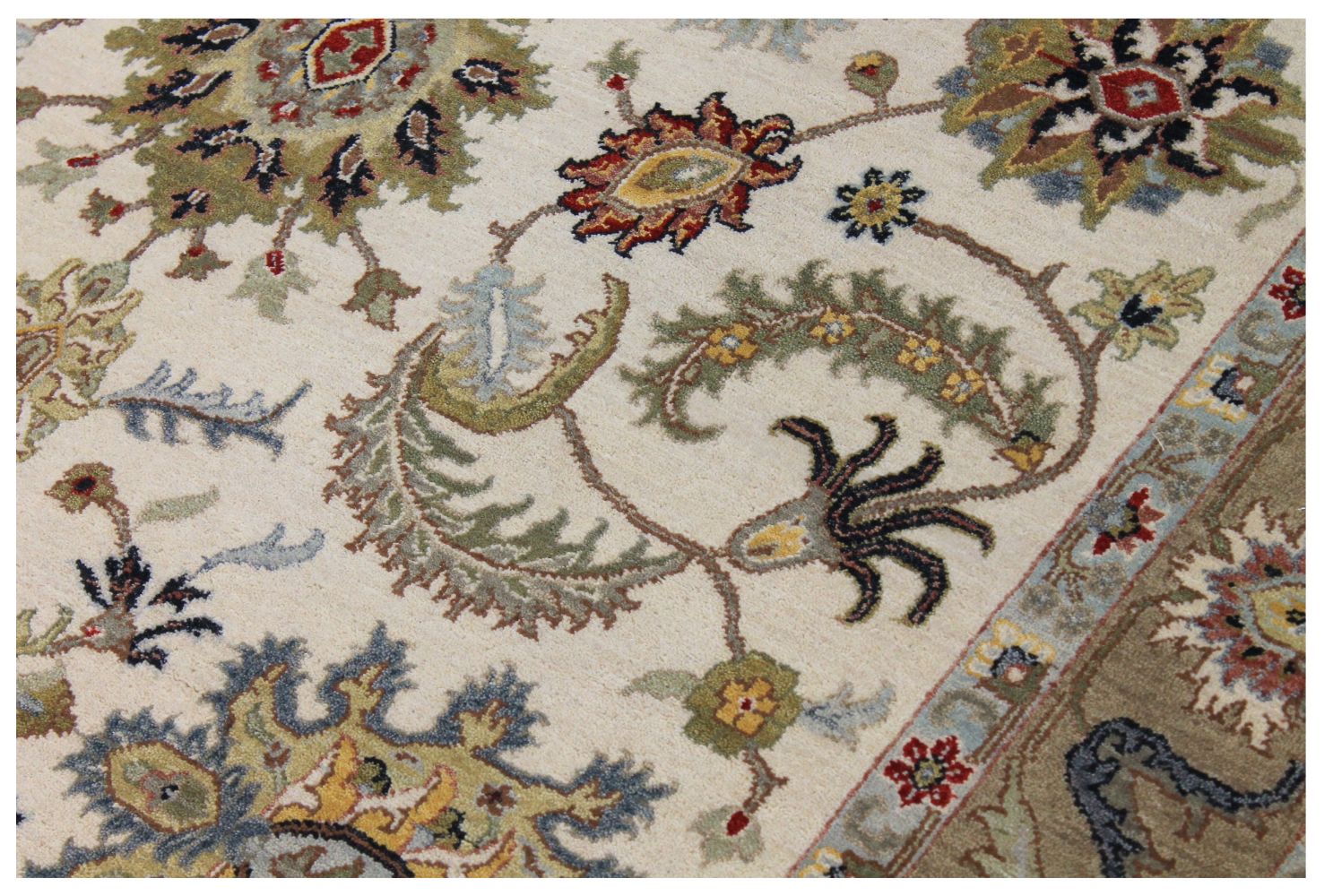 6x9 Traditional Hand Knotted Wool Area Rug - MR030606