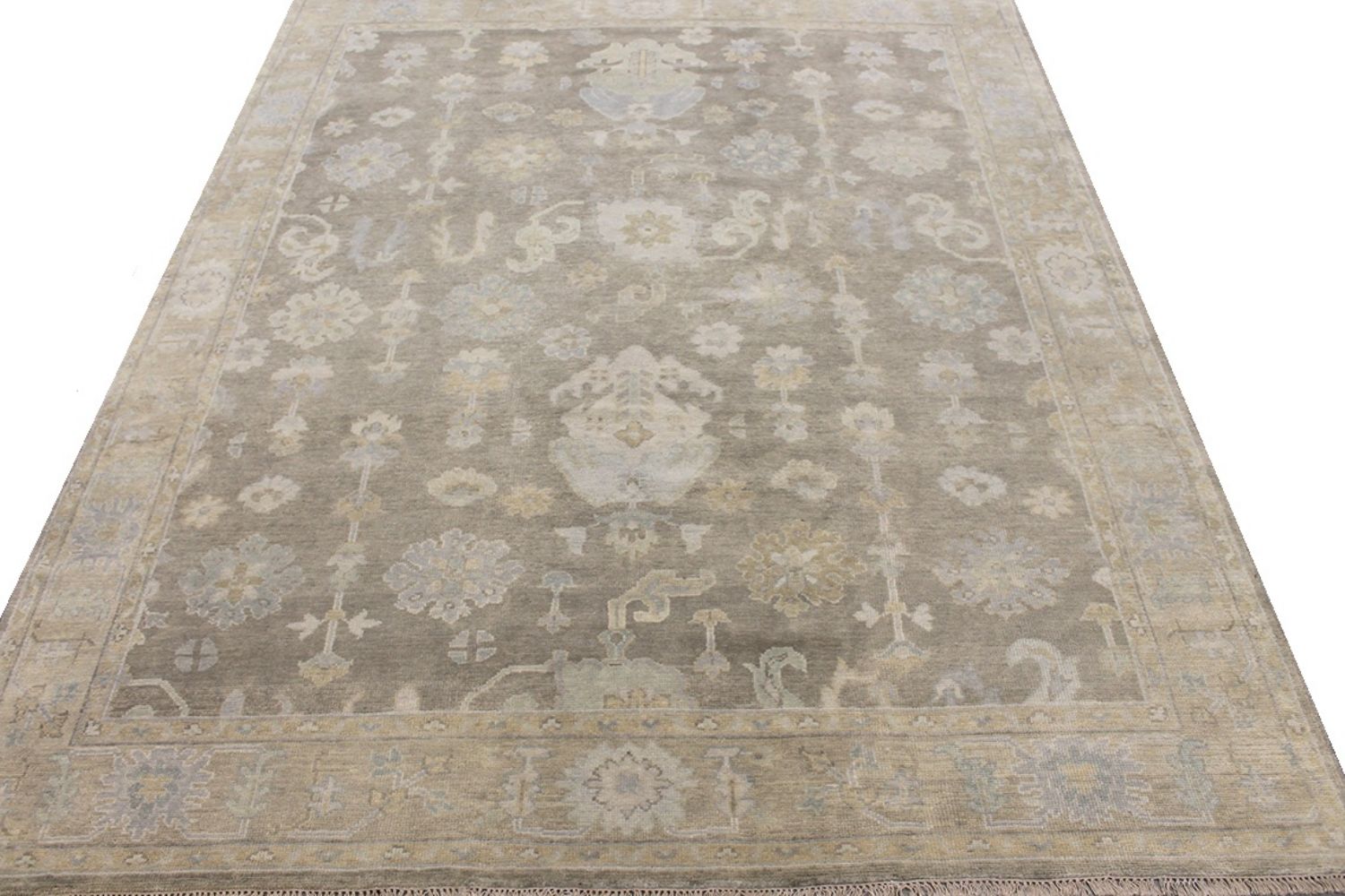 8x10 Oushak Hand Knotted Wool Area Rug - MR030617