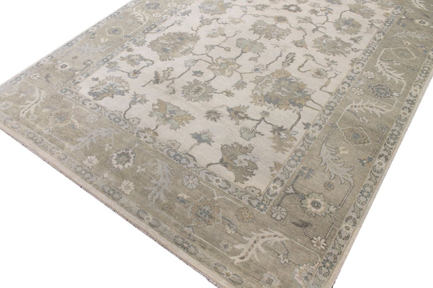 9x12 Oushak Hand Knotted Wool Area Rug - MR030618
