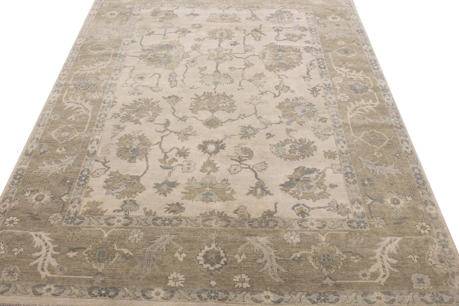 9x12 Oushak Hand Knotted Wool Area Rug - MR030618