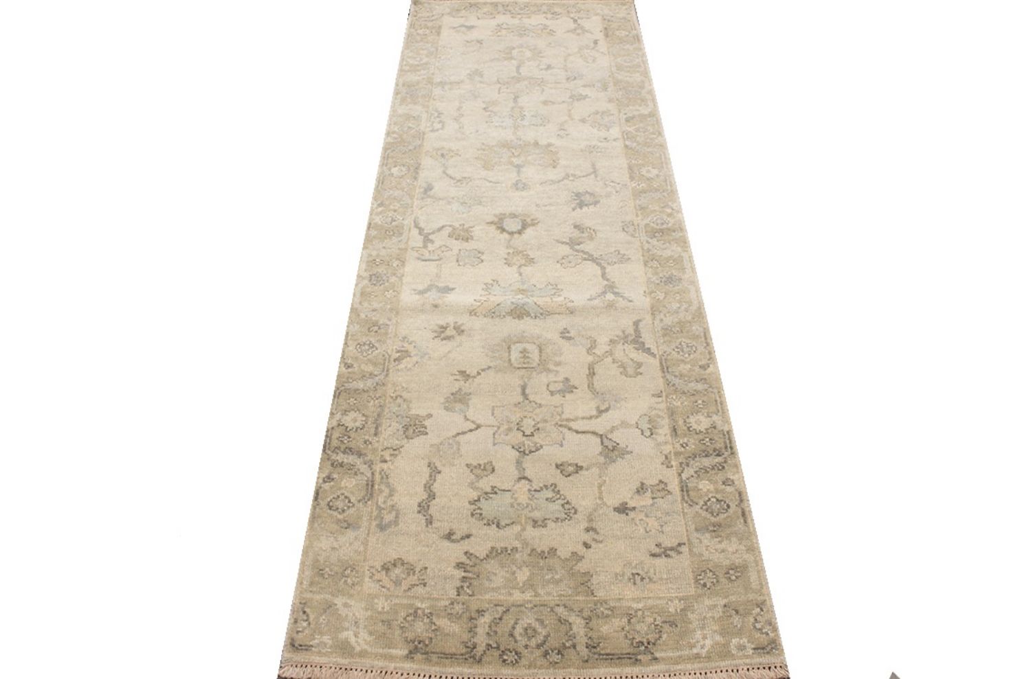 10 ft. Runner Oushak Hand Knotted Wool Area Rug - MR030621