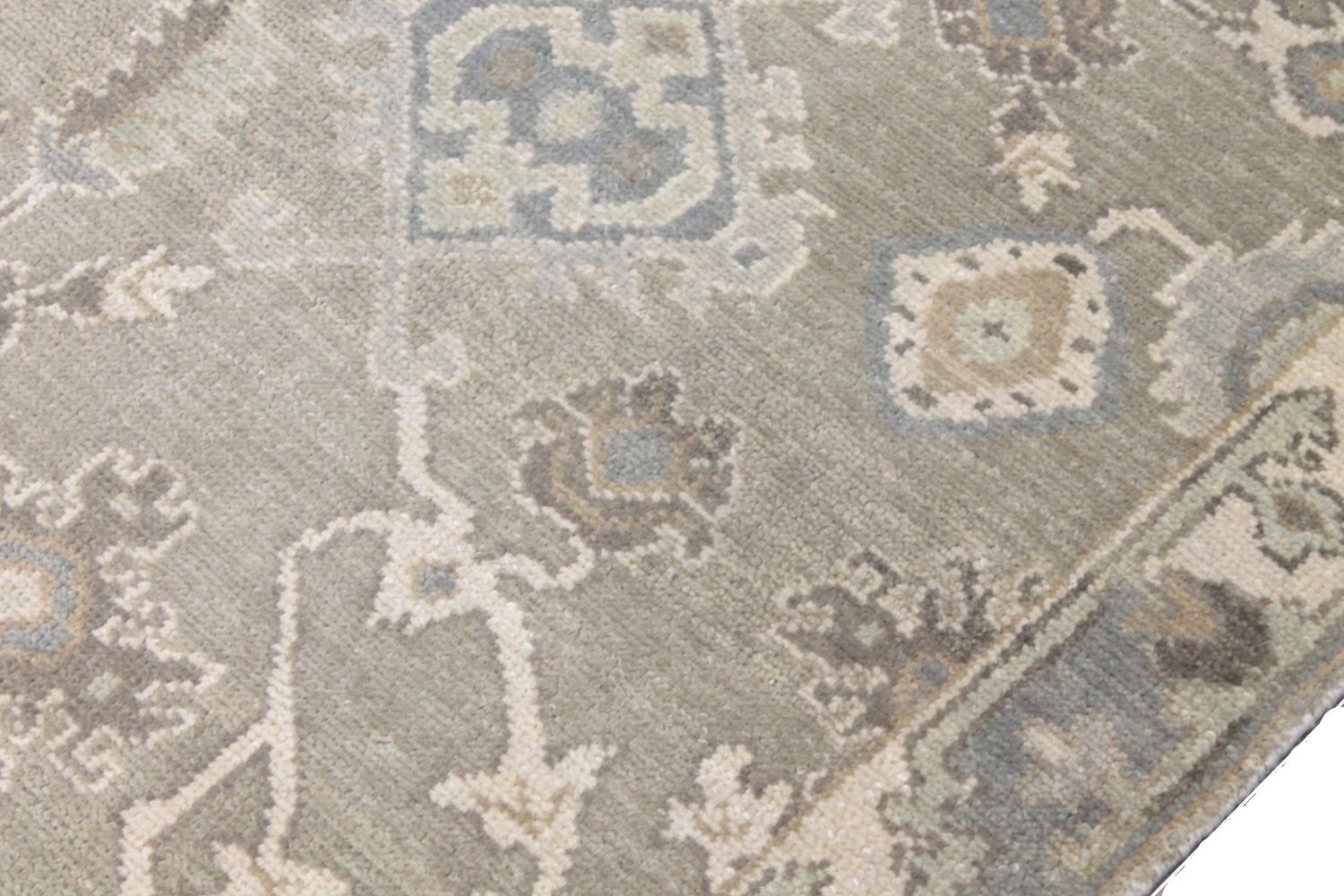 12 ft. Runner Oushak Hand Knotted Wool Area Rug - MR030622