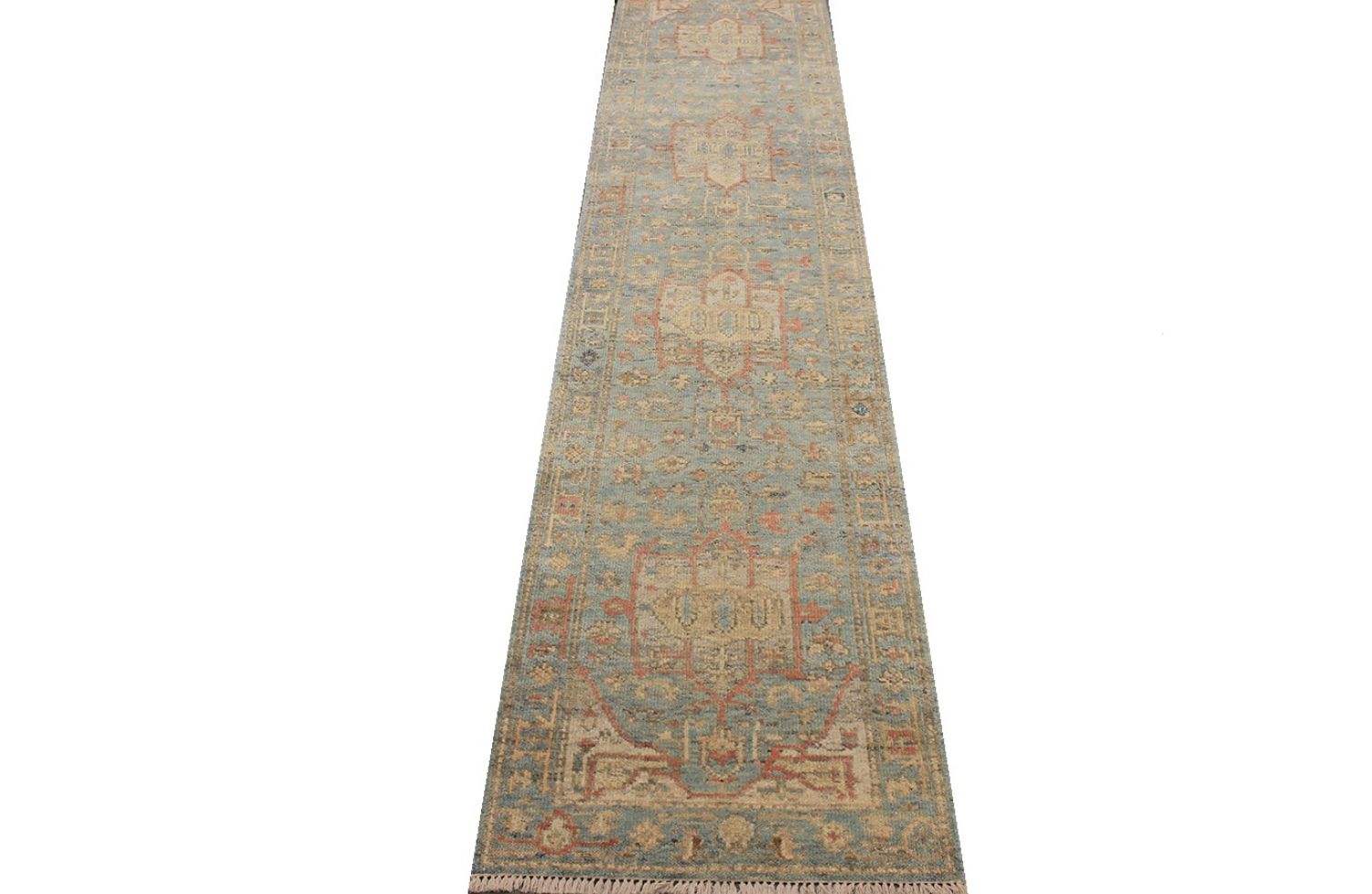 12 ft. Runner Aryana & Antique Revivals Hand Knotted Wool Area Rug - MR030632
