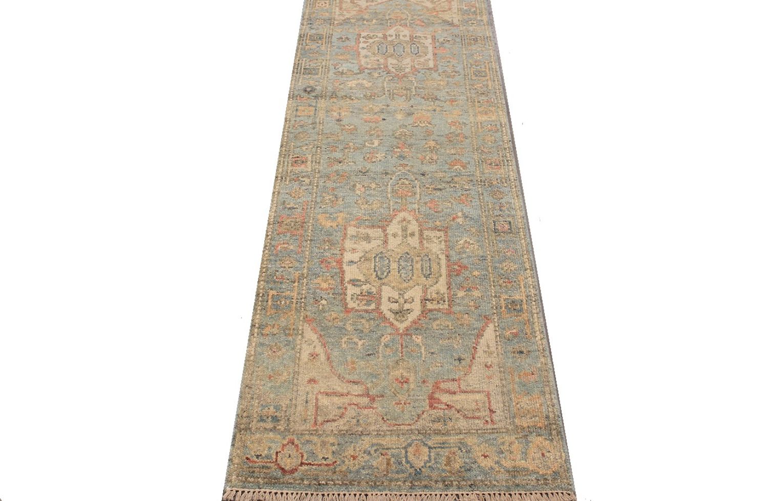 8 ft. Runner Aryana & Antique Revivals Hand Knotted Wool Area Rug - MR030633