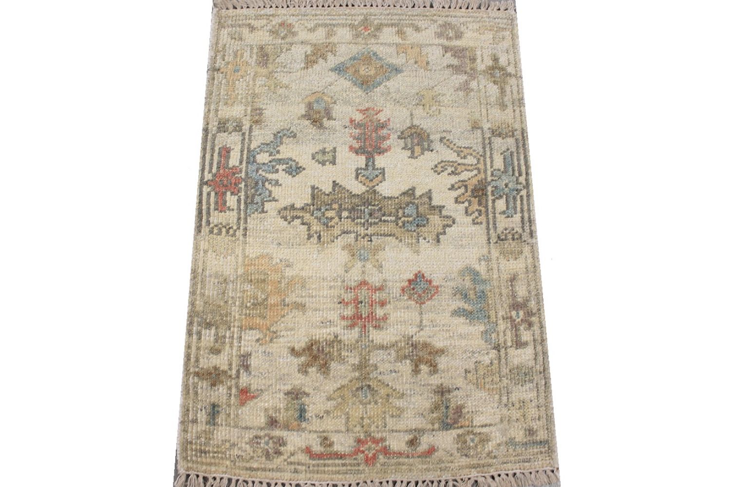 2X3 Aryana & Antique Revivals Hand Knotted Wool Area Rug - MR030635