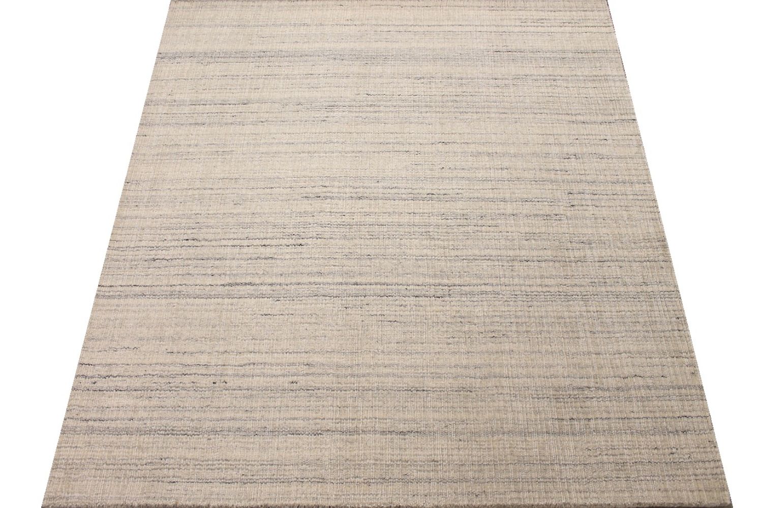 5 ft. Round & Square Casual Hand Knotted Wool Area Rug - MR030642