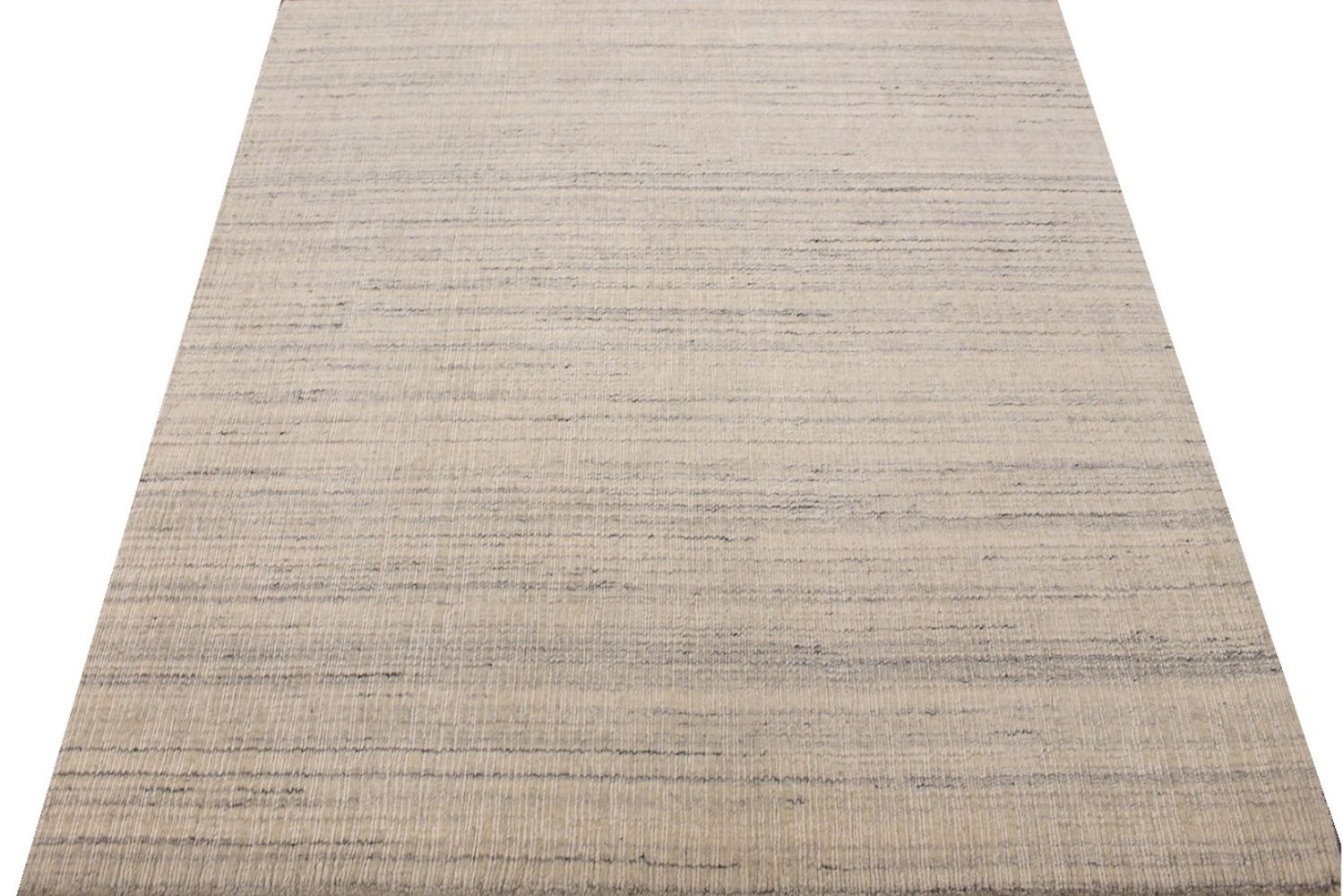 5 ft. Round & Square Casual Hand Knotted Wool Area Rug - MR030643