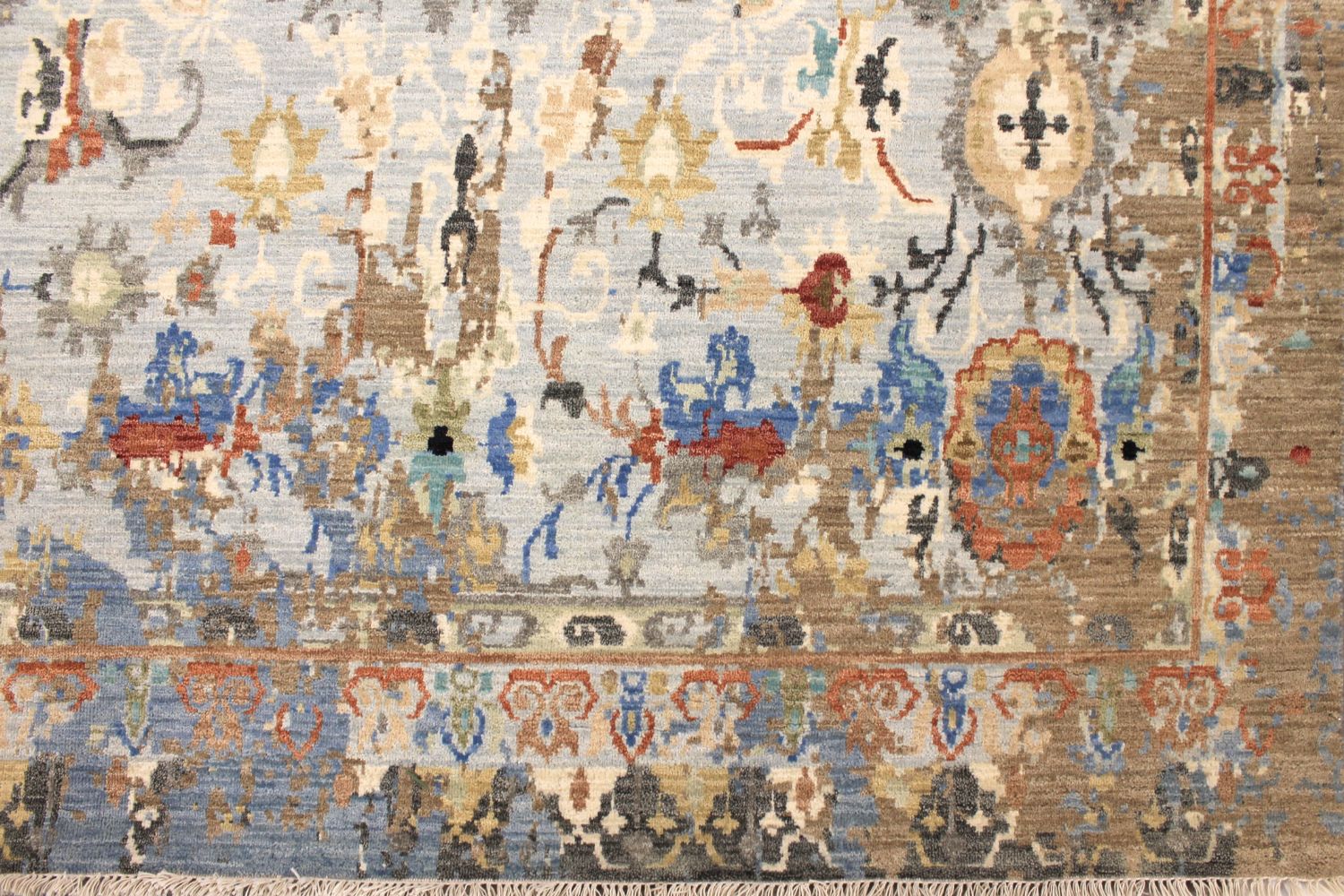 10x14 Transitional Hand Knotted Wool Area Rug - MR030644