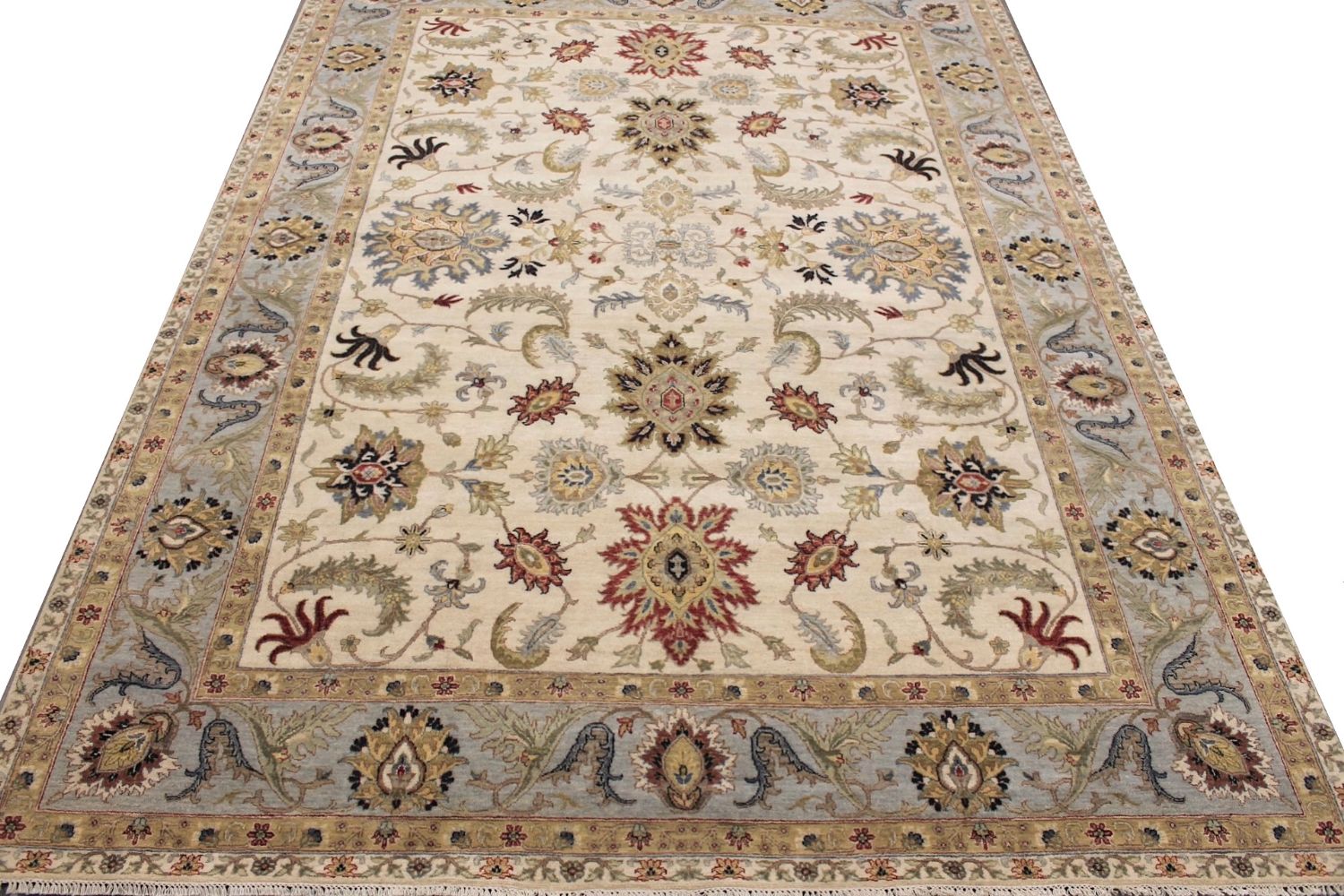 9x12 Traditional Hand Knotted Wool Area Rug - MR030674