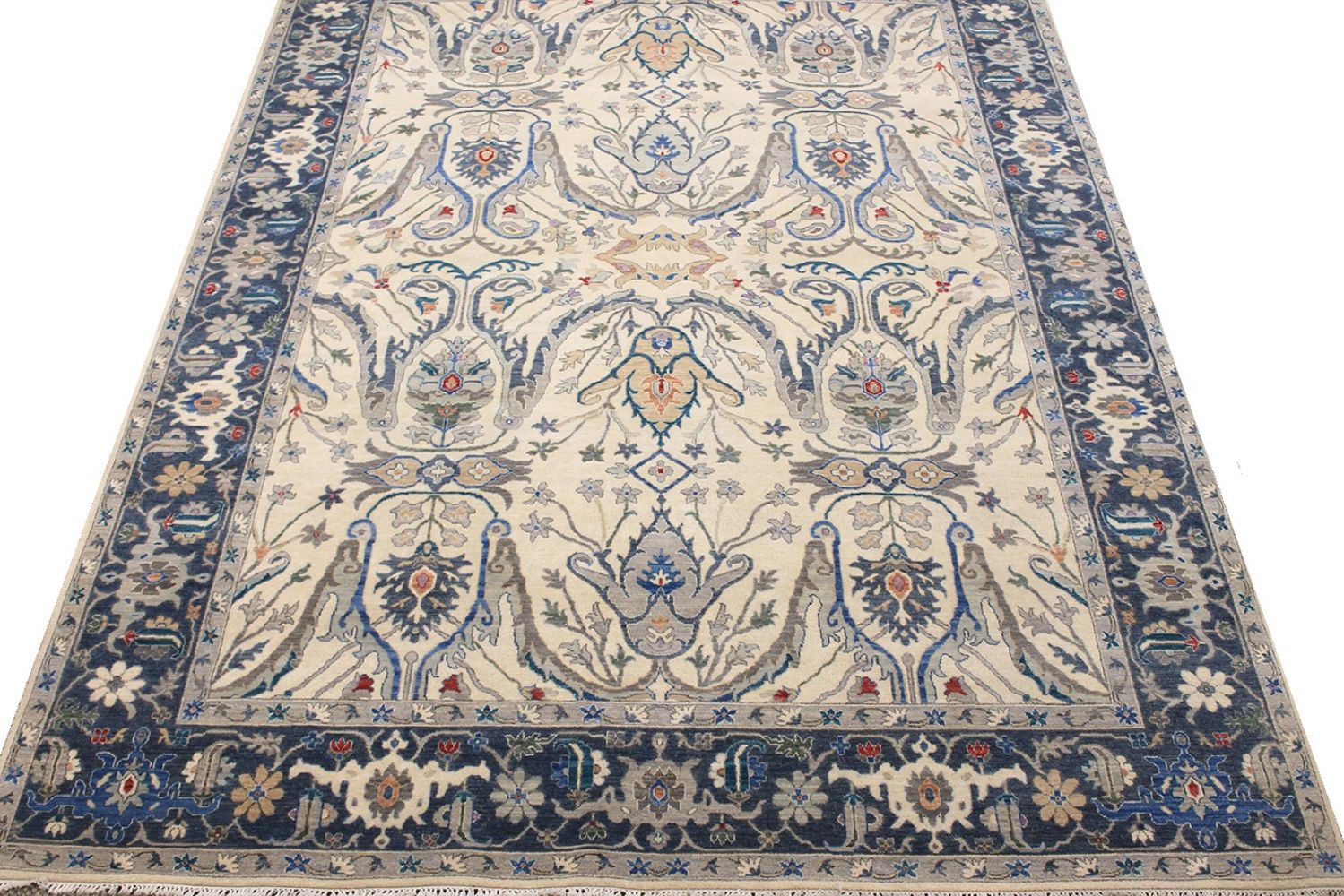 9x12 Traditional Hand Knotted Wool Area Rug - MR030675