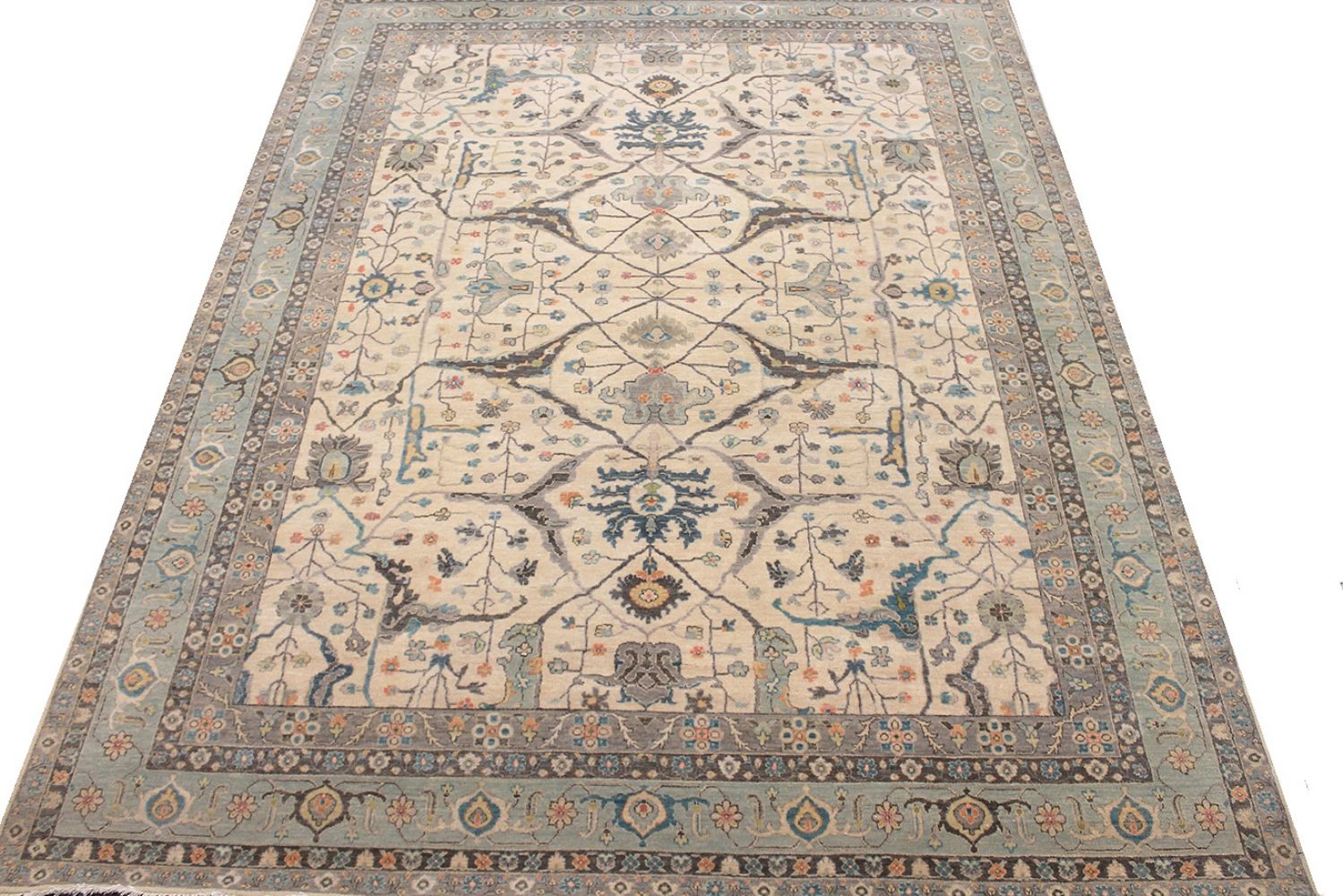 9x12 Traditional Hand Knotted Wool Area Rug - MR030676