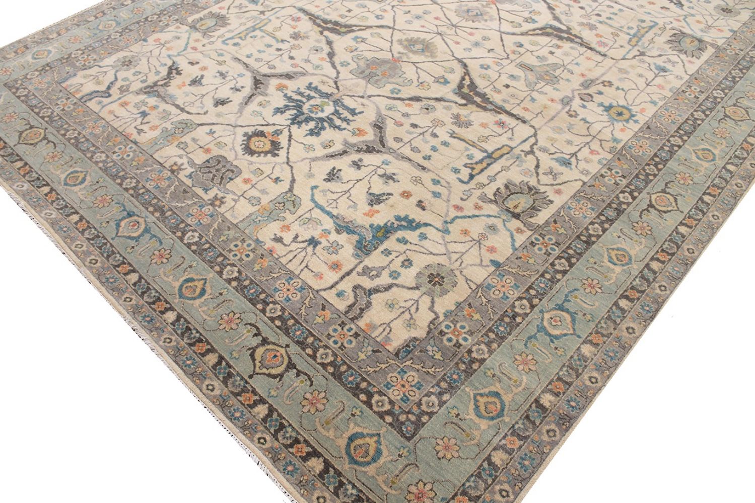 9x12 Traditional Hand Knotted Wool Area Rug - MR030676