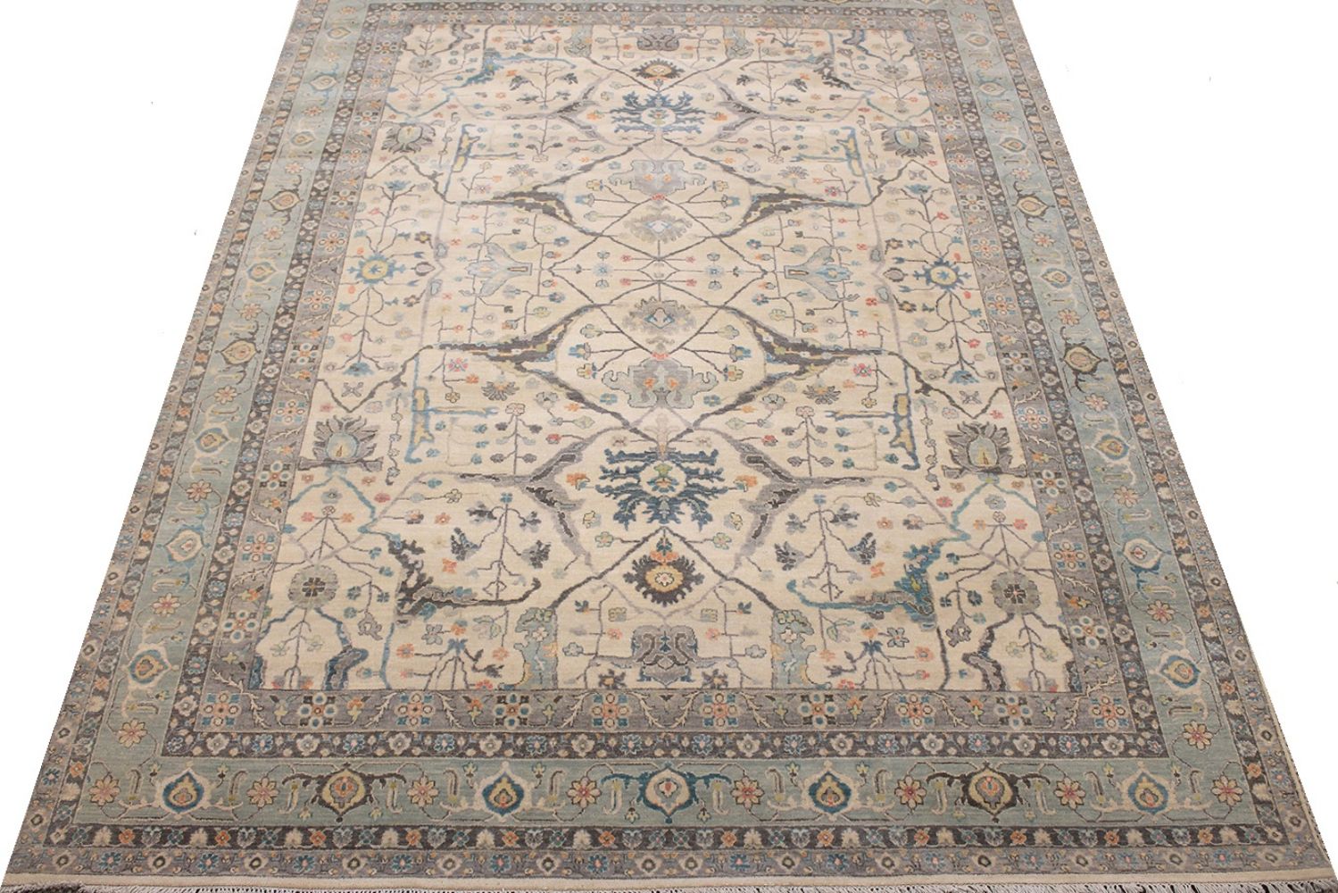 9x12 Traditional Hand Knotted Wool Area Rug - MR030676