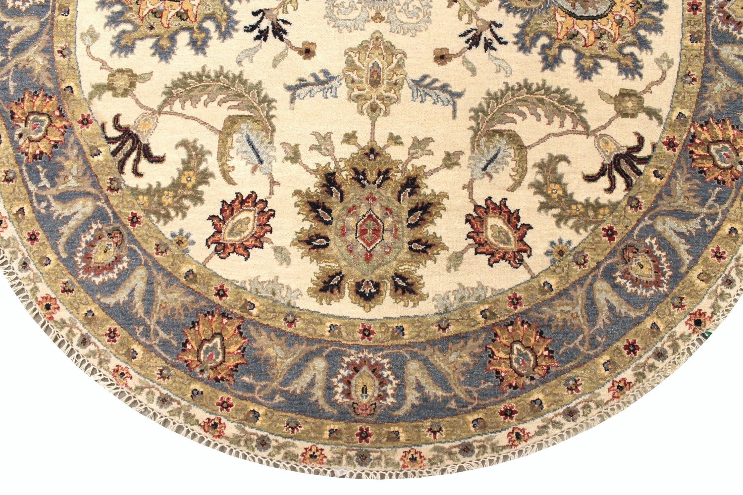 6 ft. - 7 ft. Round & Square Traditional Hand Knotted Wool Area Rug - MR030678