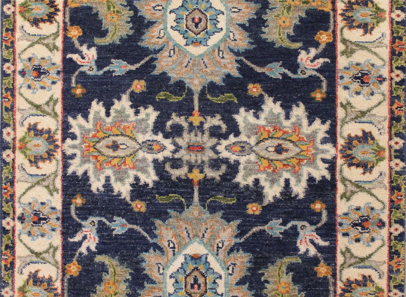 8 ft. Runner Traditional Hand Knotted Wool Area Rug - MR030680
